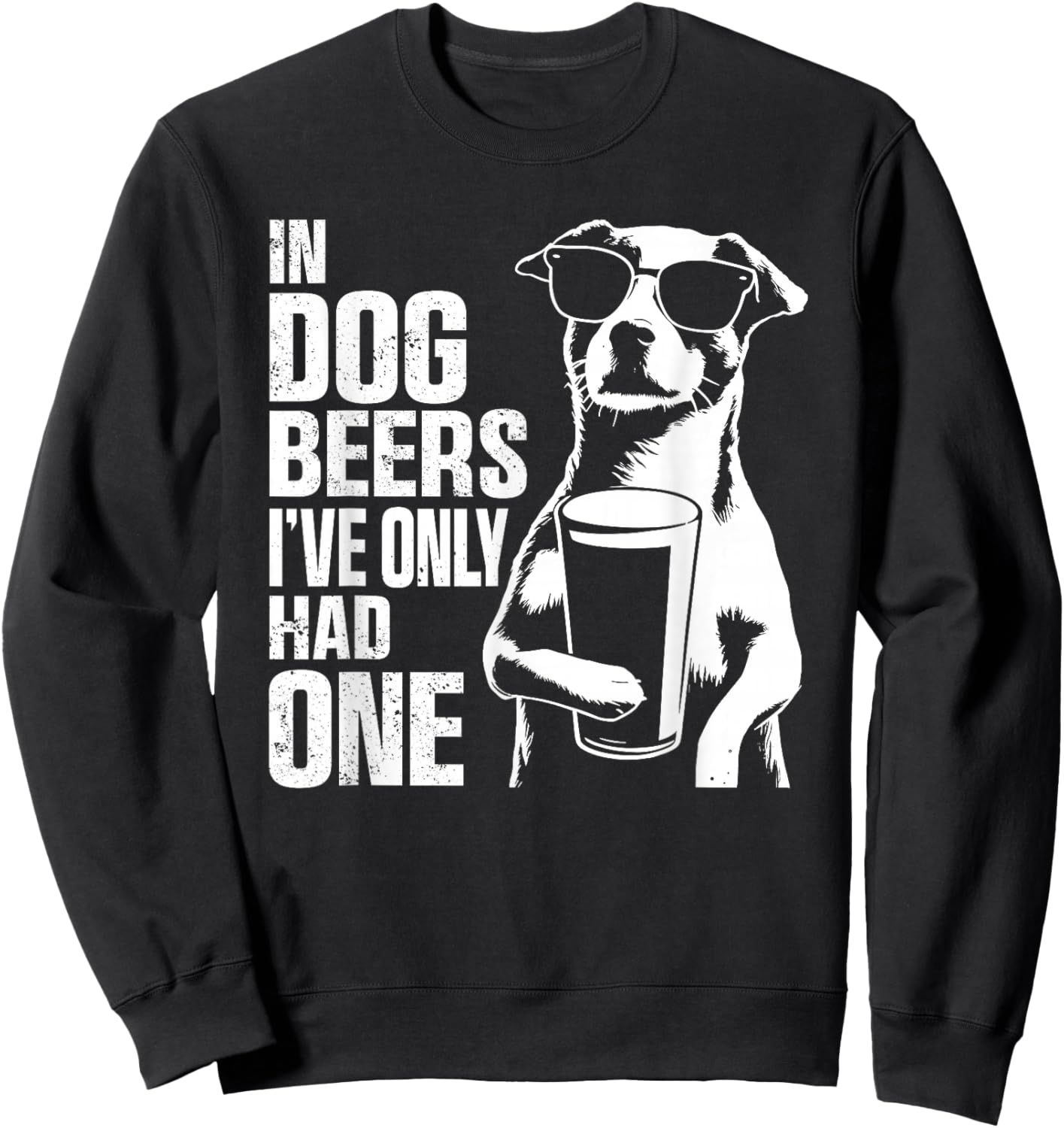 Retro Beer Pun Bar Pub Crawl Party Men Women Funny Beer Sweatshirt - Sweatshirt | Black