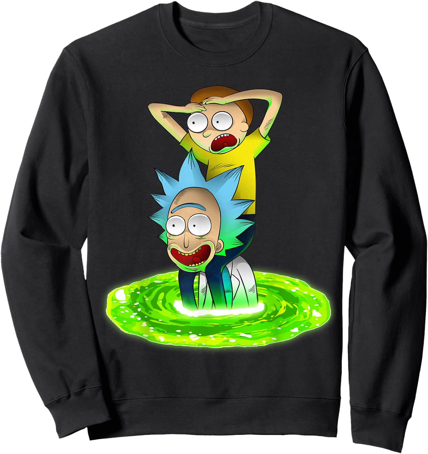 Mademark x Rick and Morty - Rick and Morty Shirt Seeking New Adventure Sweatshirt - Sweatshirt | Black