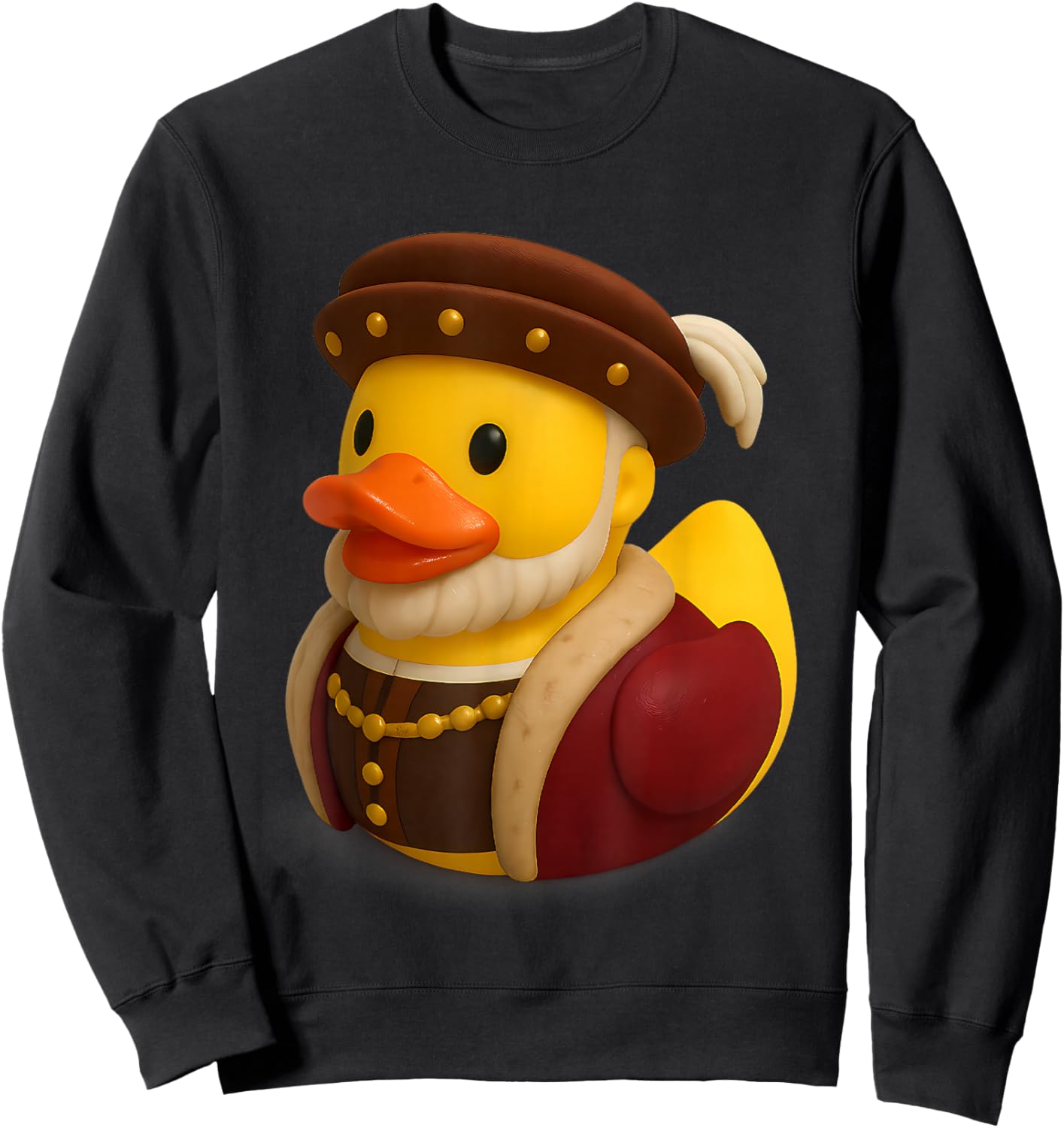 Rubber Duck Henry VIII 8th Eighth Historical Figure Sweatshirt - Sweatshirt | Black