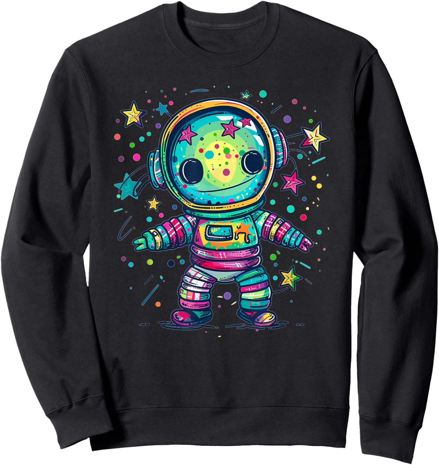 Outer Space Voodoo Doll I Space Sweatshirt - Sweatshirt | Black
