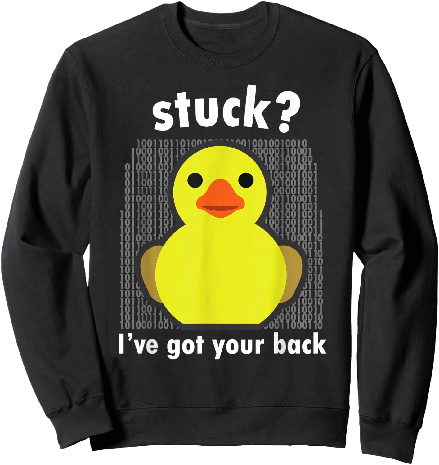 Programmer Rubber Duck for Coding Programming Engineer Sweatshirt - Sweatshirt | Black