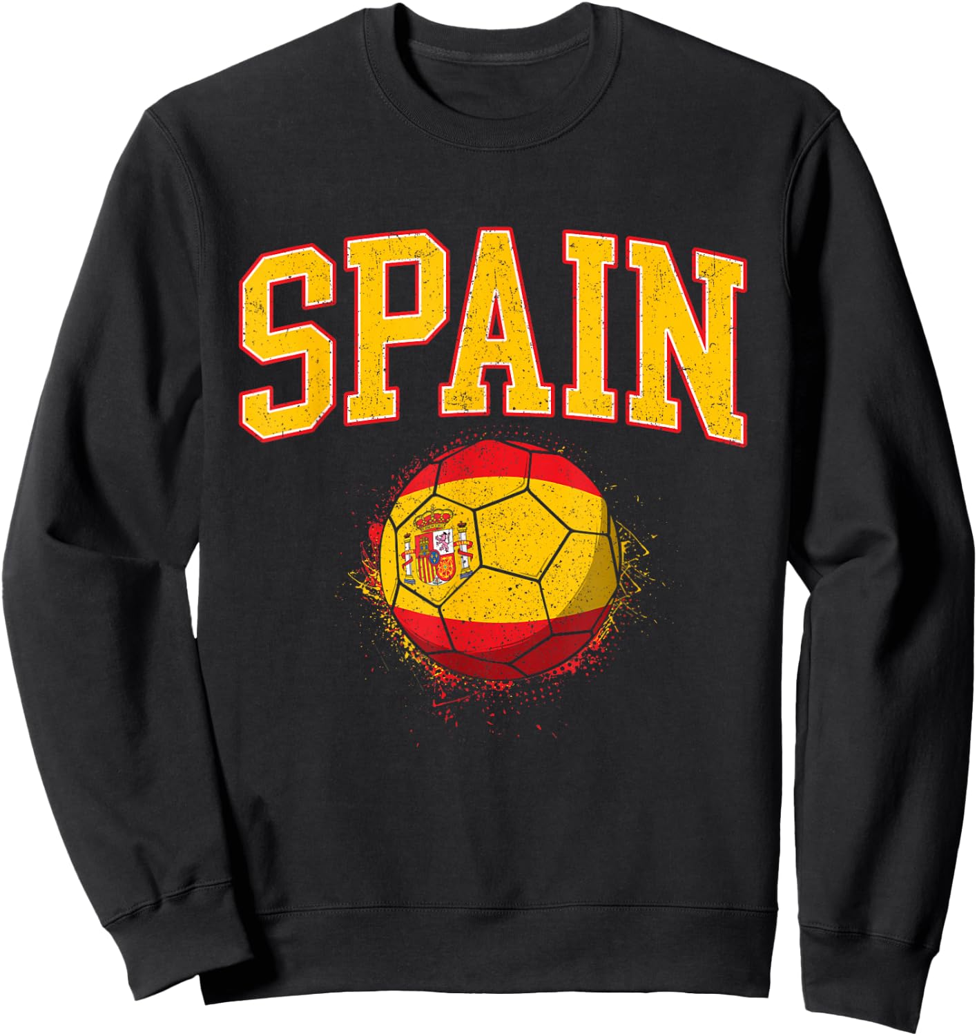 Spain - Spanish Soccer Football Tournament Game Sweatshirt - Sweatshirt | Black