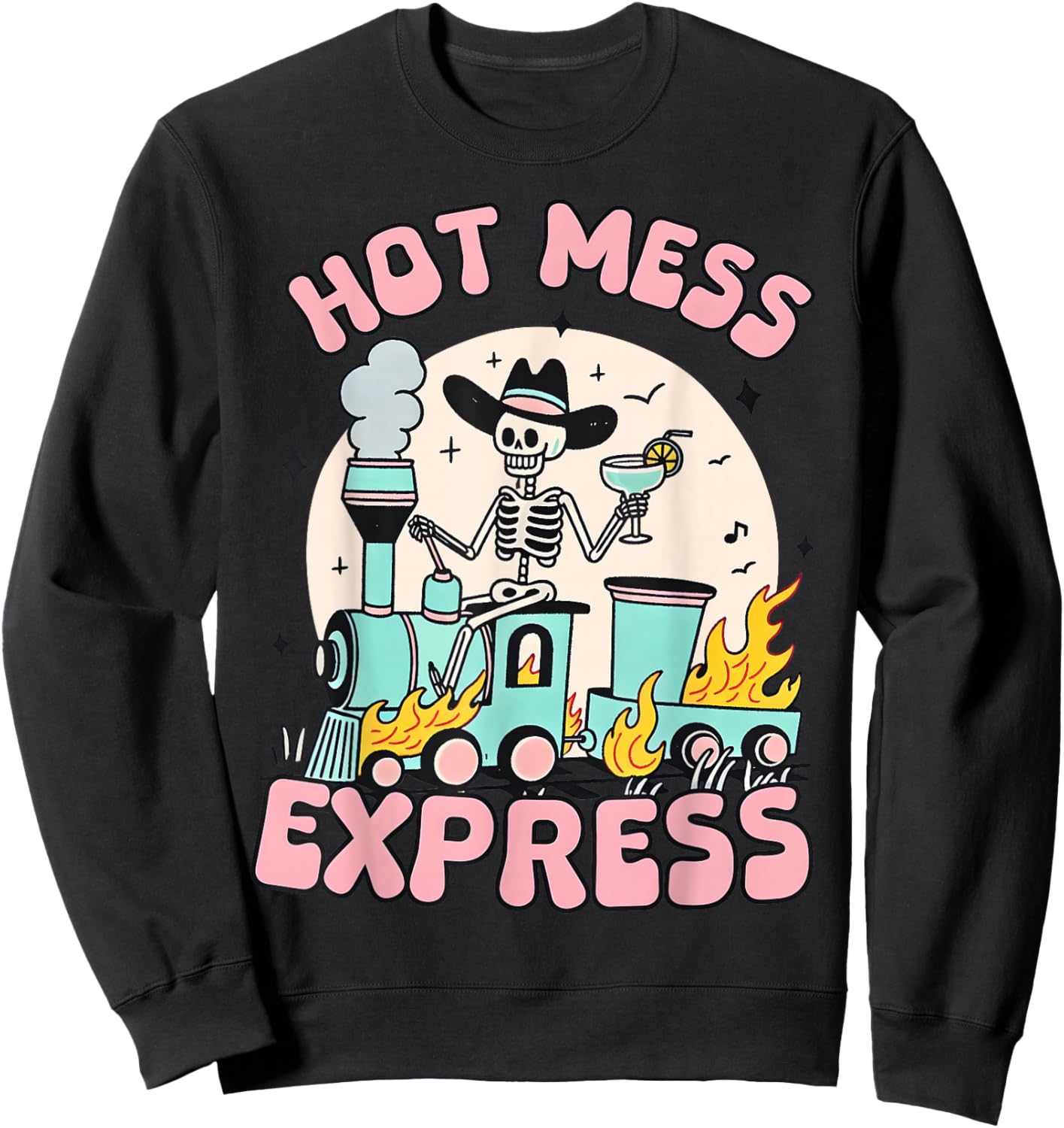 Hot Mess Express Mental Health Sweatshirt - Sweatshirt | Black
