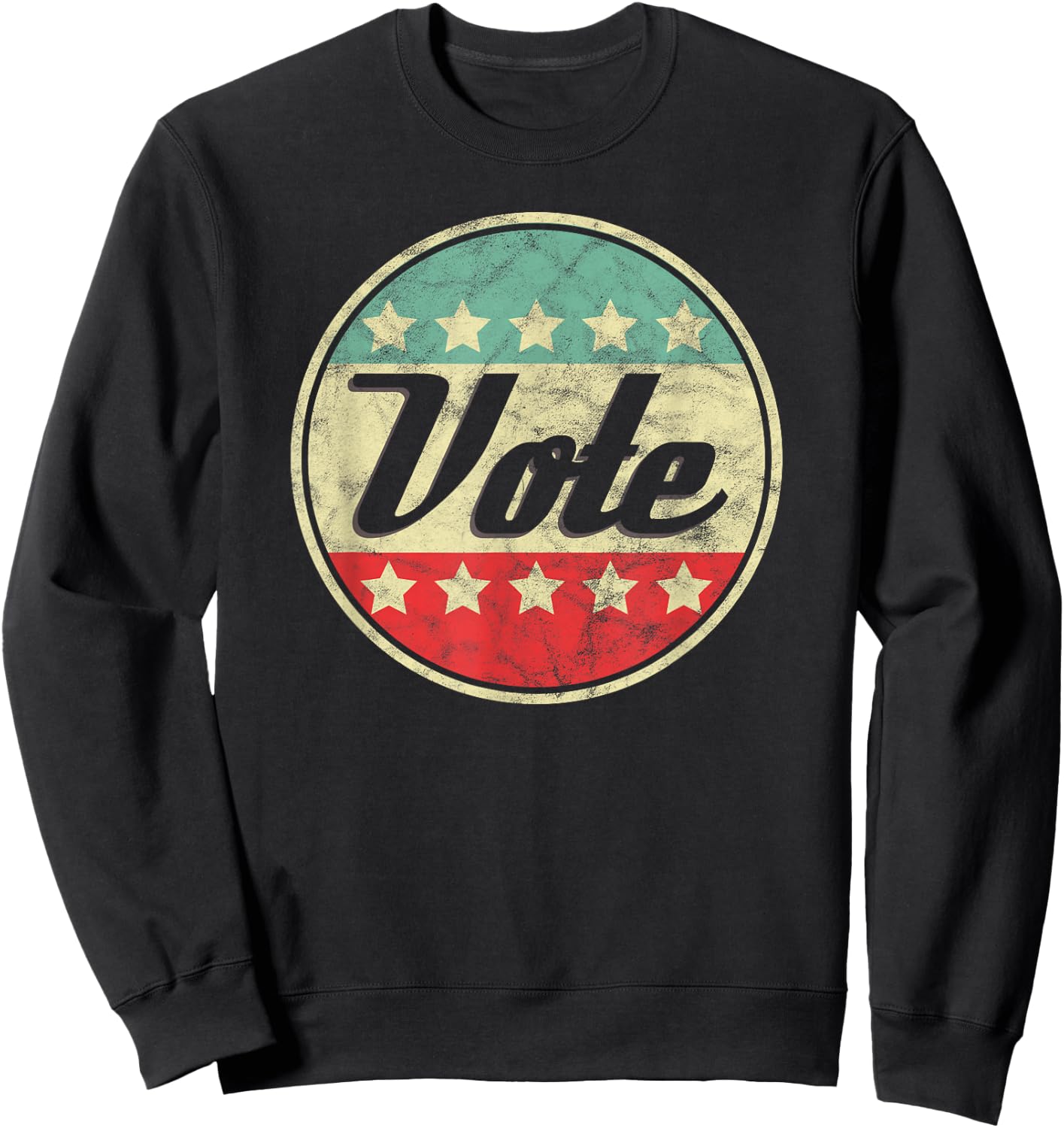 Vote 2024 Midterm Election Gift Voter Rights Graphic Sweatshirt - Sweatshirt | Black