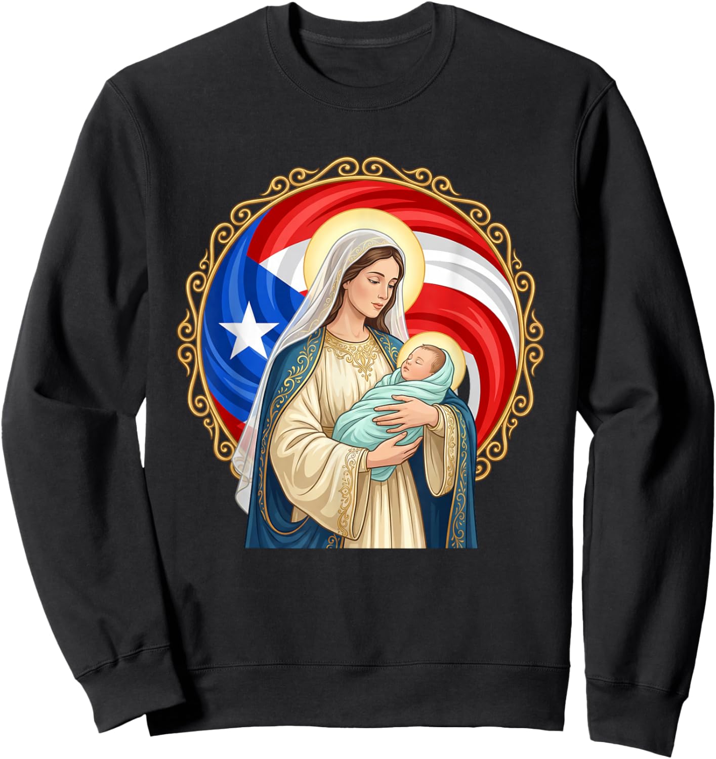 Virgen de La Providencia. Patrona de Puerto Rico Sweatshirt - Sweatshirt | Black