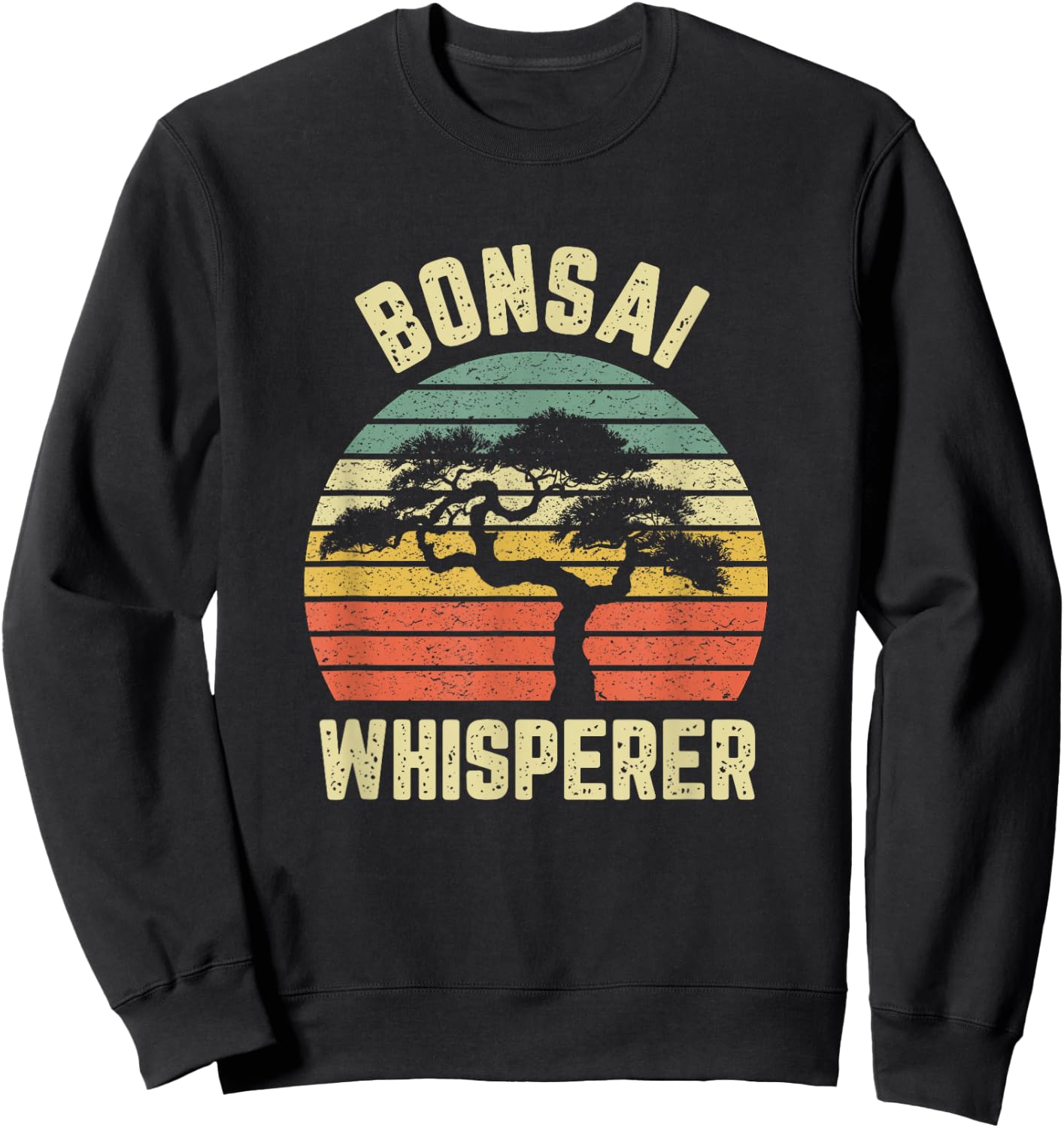 Bonsai Shirt Funny Japanese Bonsai Tree Whisperer Gift Shirt Sweatshirt - Sweatshirt | Black