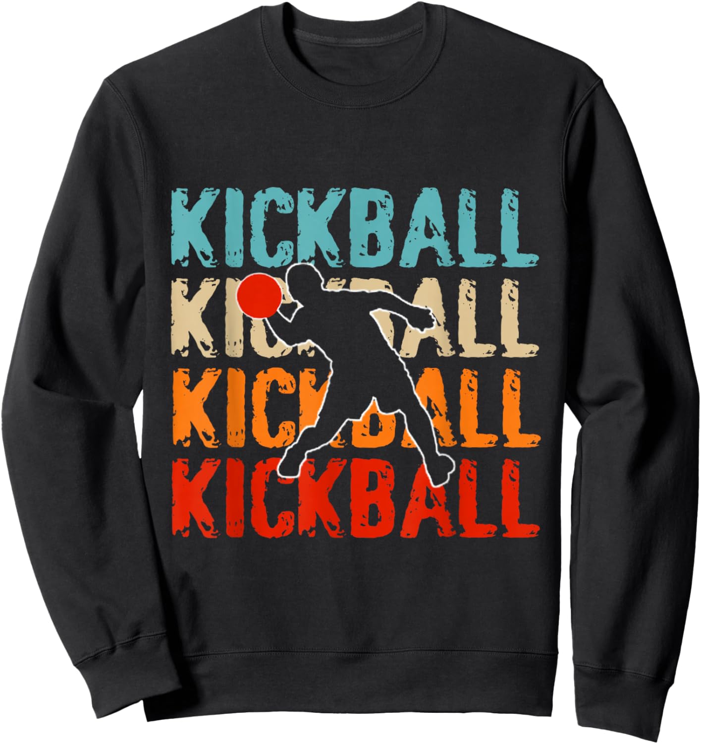 Love kickball men Shirt kickball Lovers and girls Sweatshirt - Sweatshirt | Black