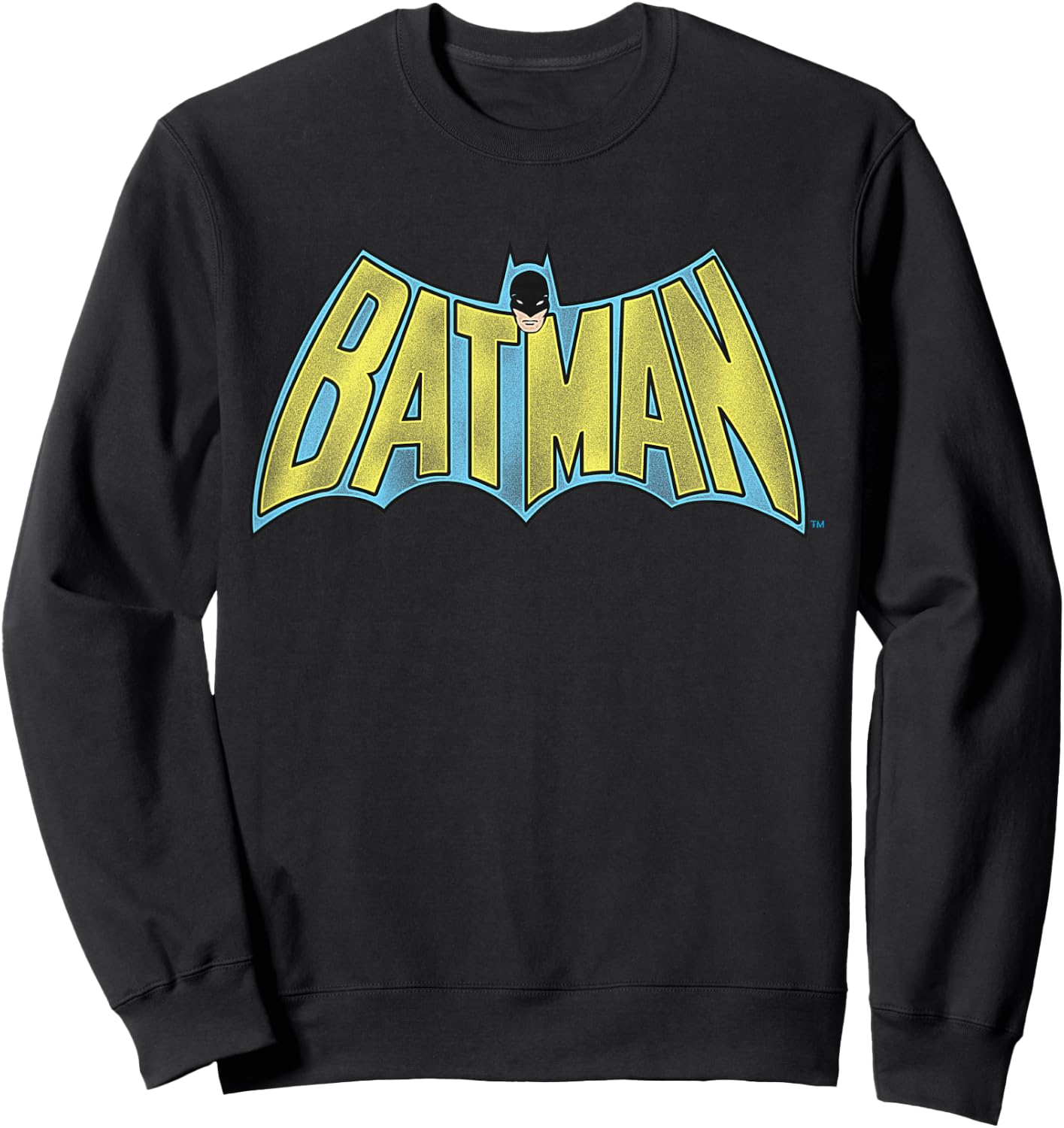Kids DC Comics Batman Vintage Bold Text Logo Sweatshirt - Sweatshirt | Black