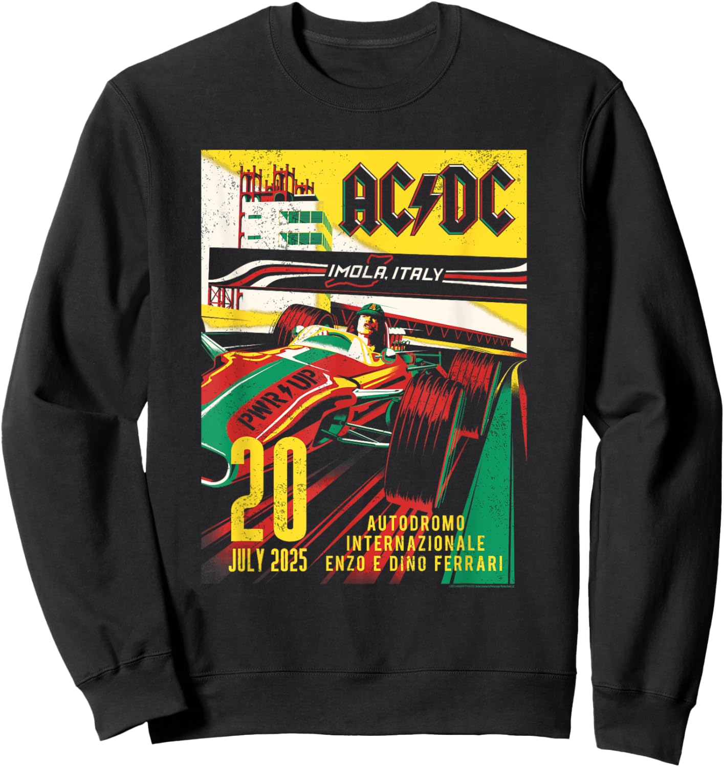 AC/DC Imola Italy Autodromo Internazionale 2025 Sweatshirt - Sweatshirt | Black