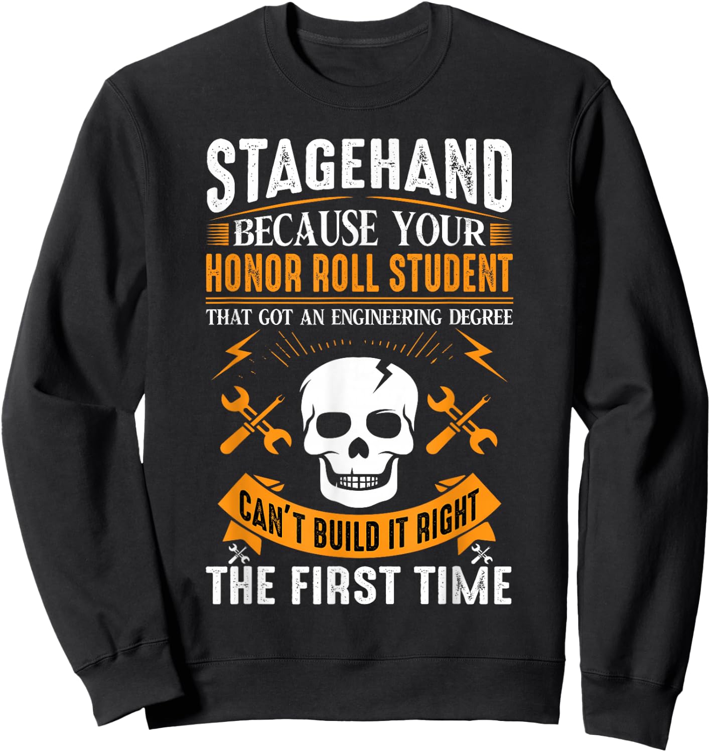 Men Women I'm A Stagehand Sweatshirt - Sweatshirt | Black