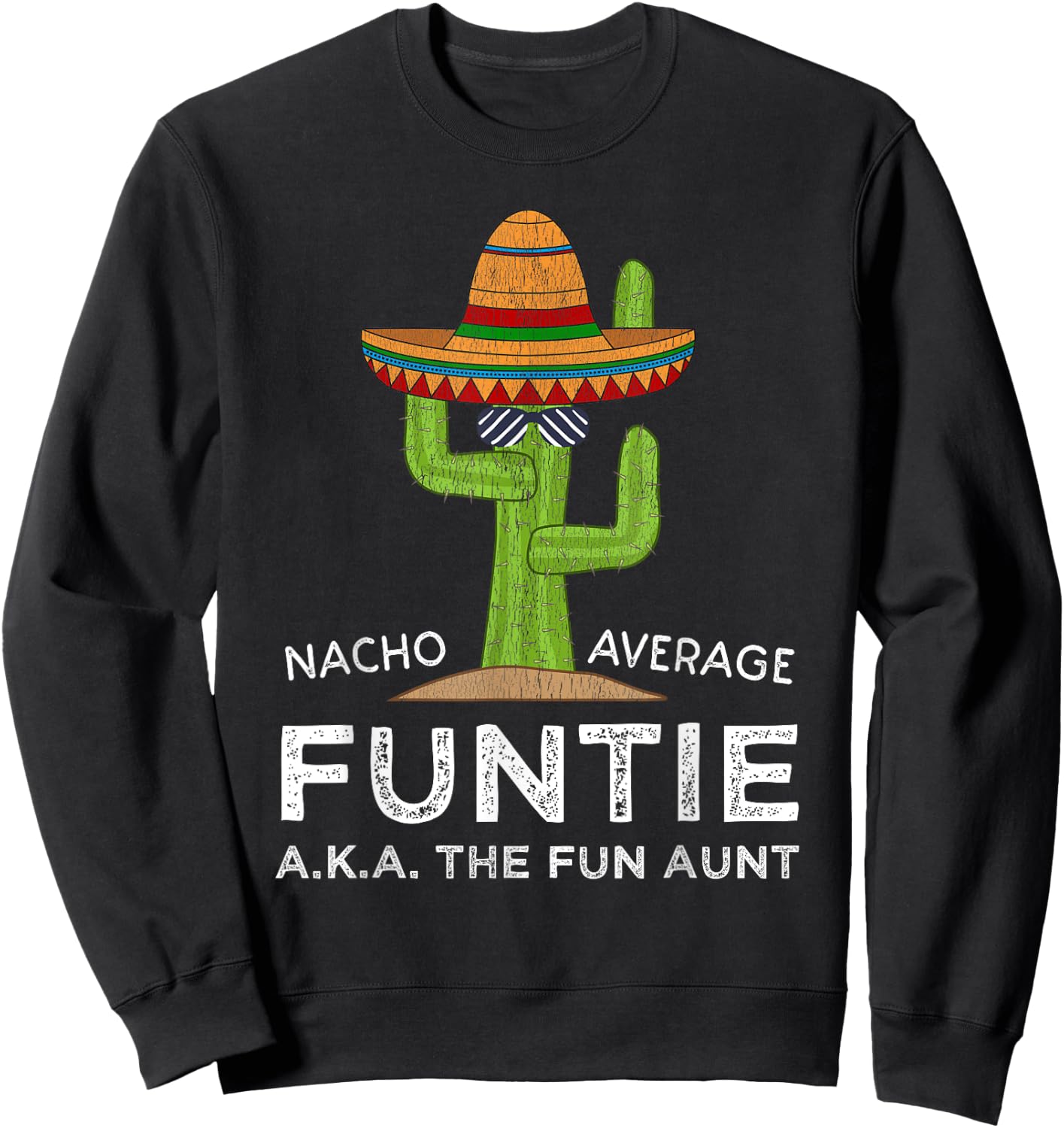 Cute The Fun Aunt Funtie Sweatshirt - Sweatshirt | Black