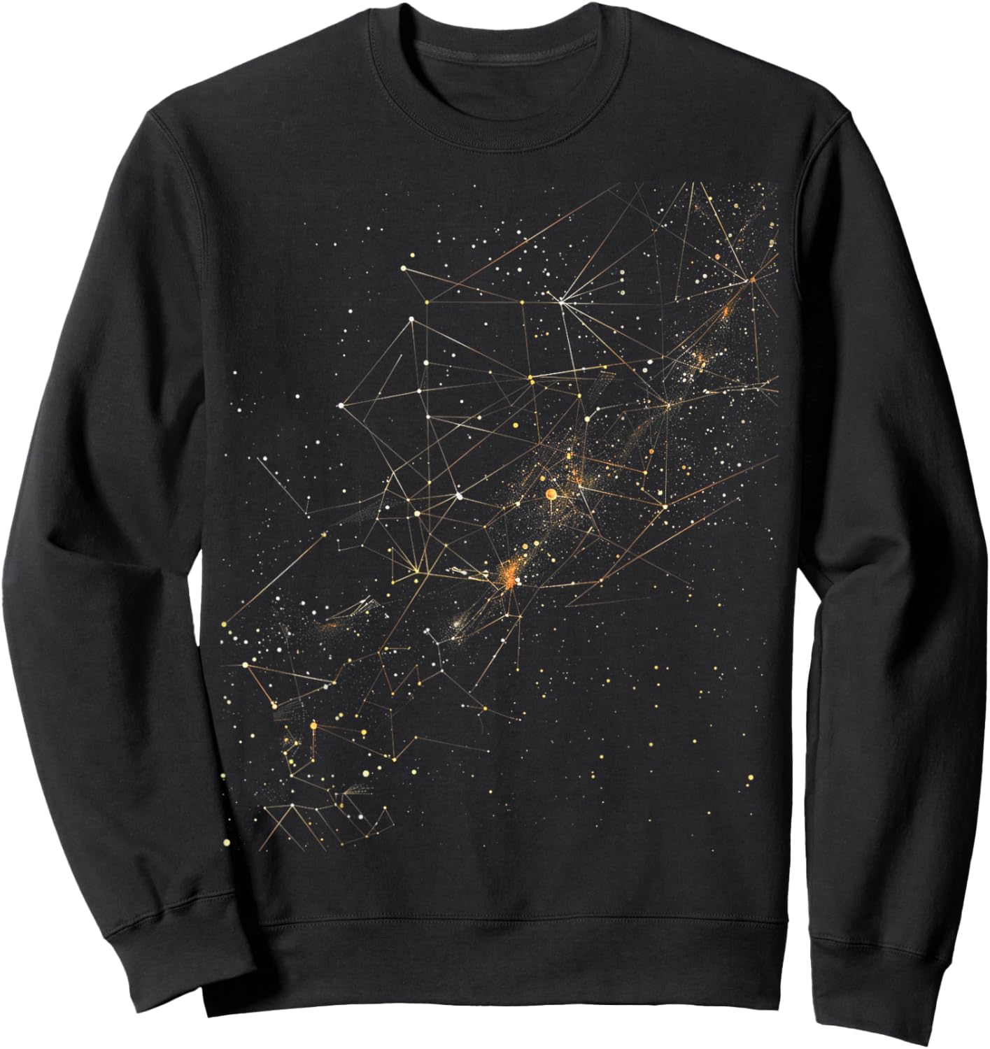 Geometric Constellation Sweatshirt - Sweatshirt | Black