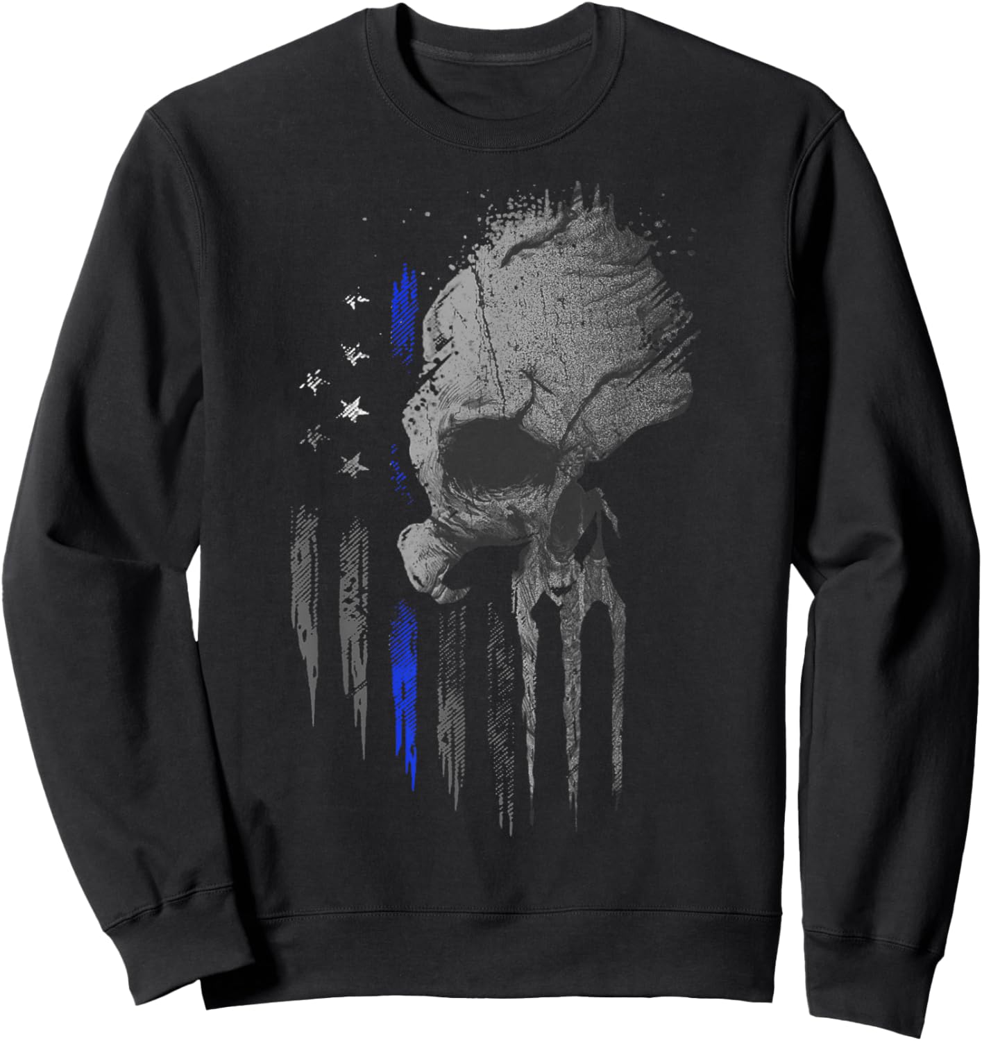Vert Skull Thin Blue Line Sweatshirt - Sweatshirt | Black