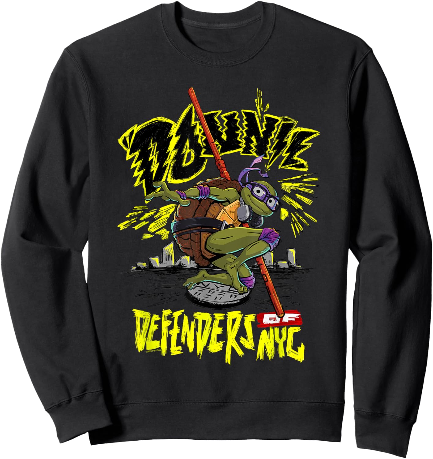 Teenage Mutant Ninja Turtles: Mutant Mayhem Donnie City Sweatshirt - Sweatshirt | Black