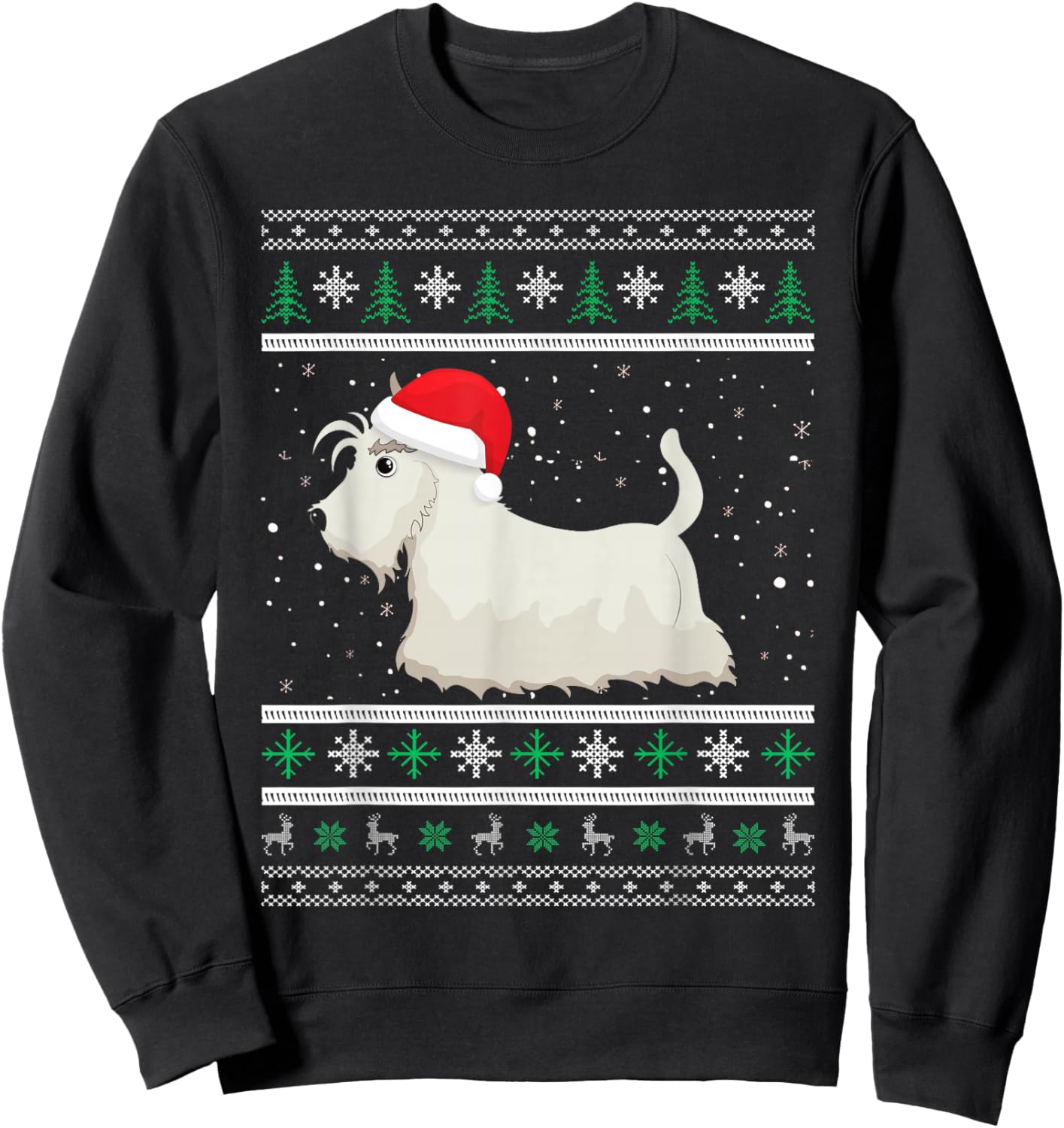 Scottish Terrier Christmas Idea & Xmas Scottie Dog Sweatshirt - Sweatshirt | Black