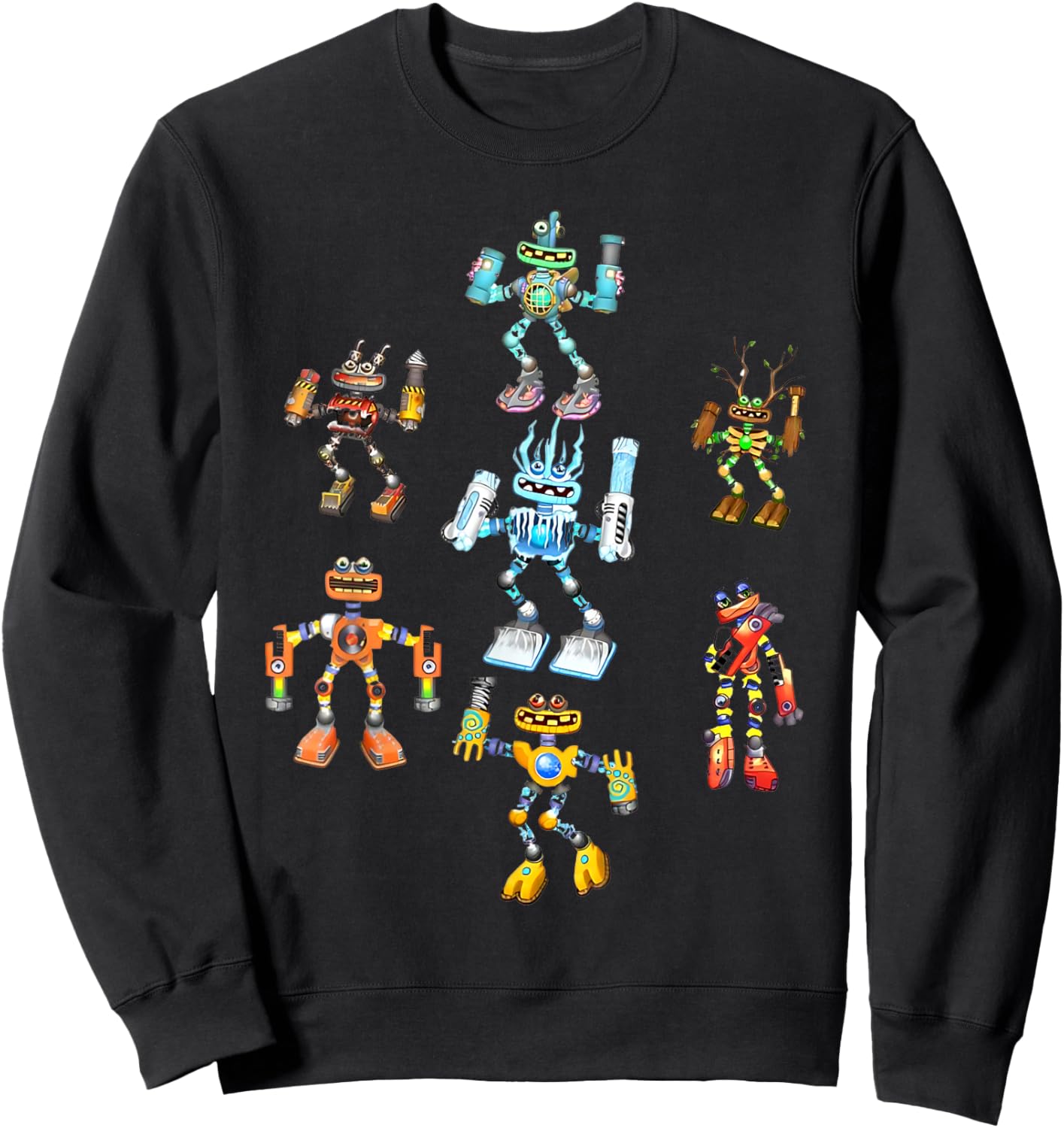 Singing Monsters Plush Robots Costume Sweatshirt - Sweatshirt | Black