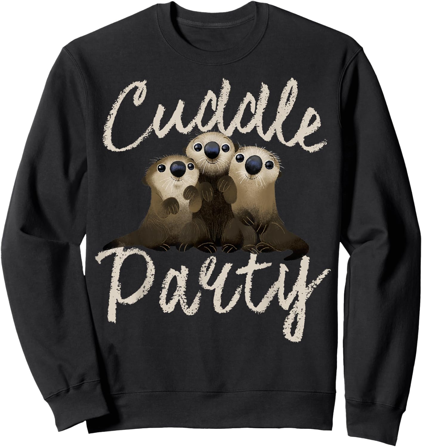 Disney Pixar Finding Dory Cuddle Otters Graphic Small Sweatshirt - Sweatshirt | Black