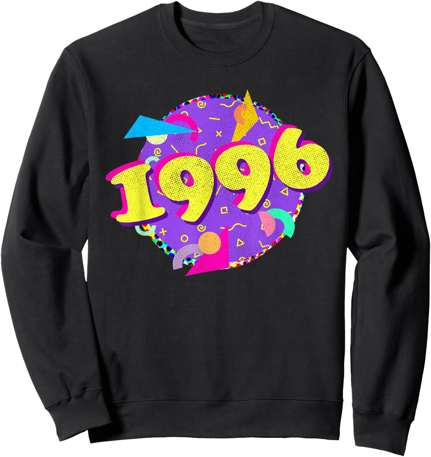 Birthday Retro 90s Style 1996 Sweatshirt - Sweatshirt | Black