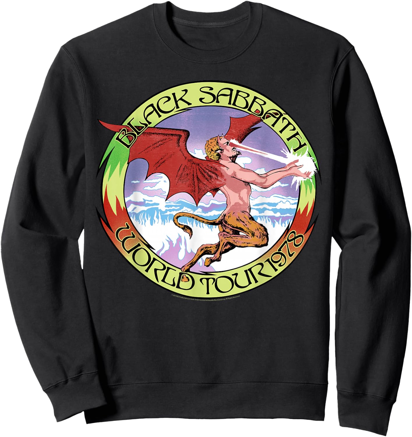 Black Sabbath Official World Tour '78 Sweatshirt - Sweatshirt | Black