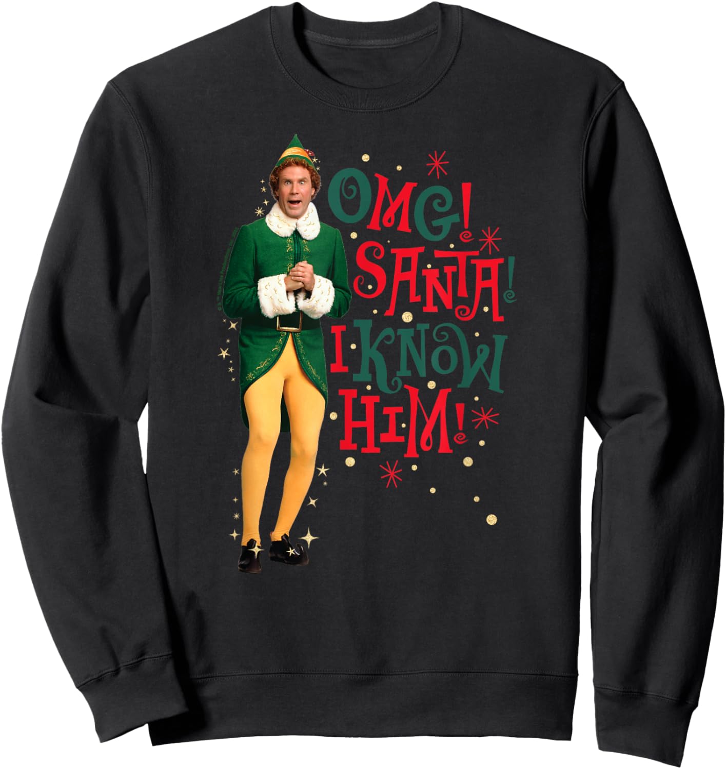 Elf - OMG I Know Him Sweatshirt - Sweatshirt | Black