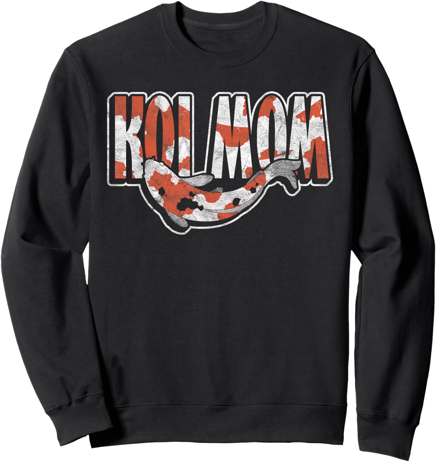 Koi Fish Ornamental Carp Koi Mom Sweatshirt - Sweatshirt | Black