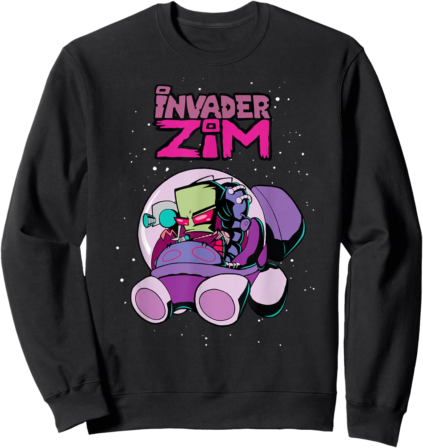Invader Zim Rocket Ship Sweatshirt - Sweatshirt | Black
