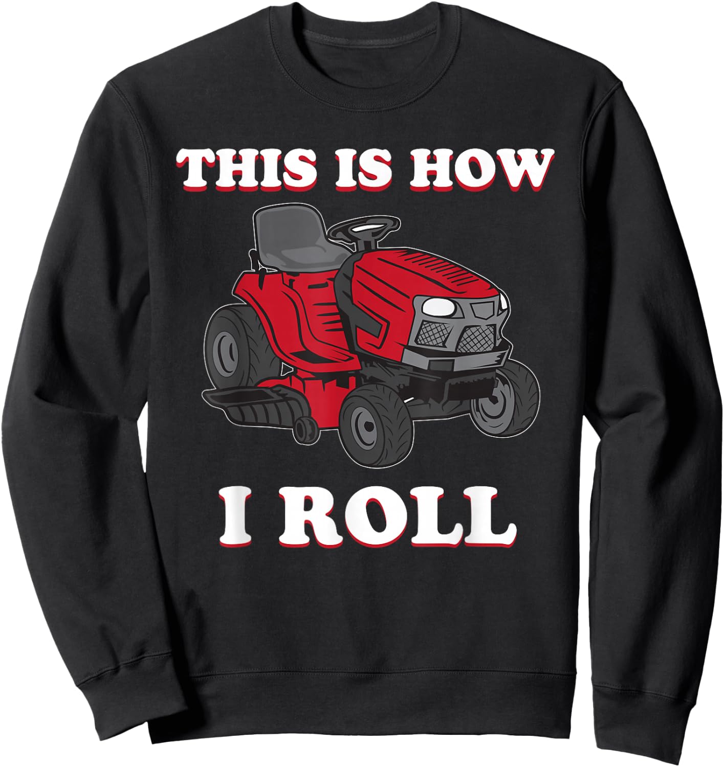 Cool Gardening Landscaper Gardener Birthday Design Funny Lawn Mower Mowing Riding Rider Toddler Kids Boys Gift Sweatshirt - Sweatshirt | Black