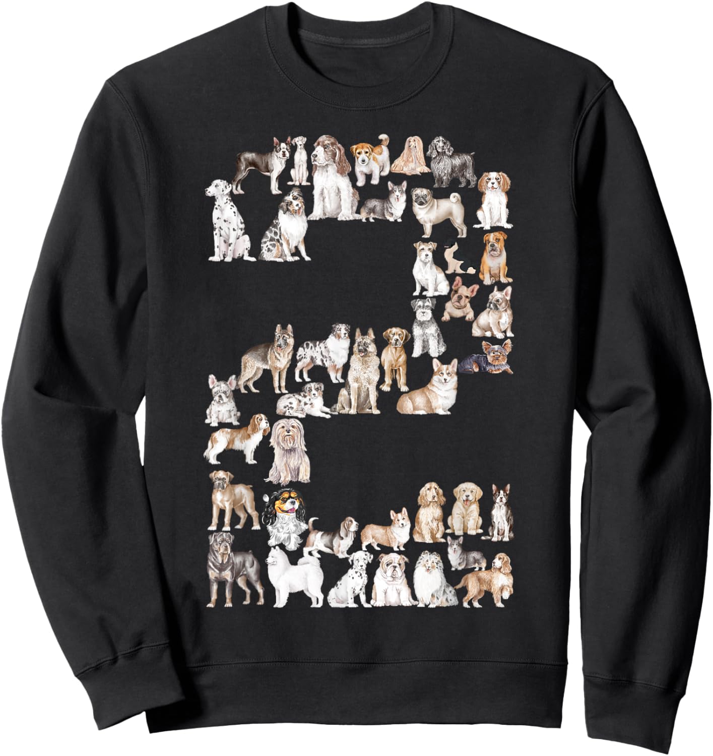 2nd Birthday Toddler Boys Kids Girls Dog Lovers 2 Year Old Sweatshirt - Sweatshirt | Black