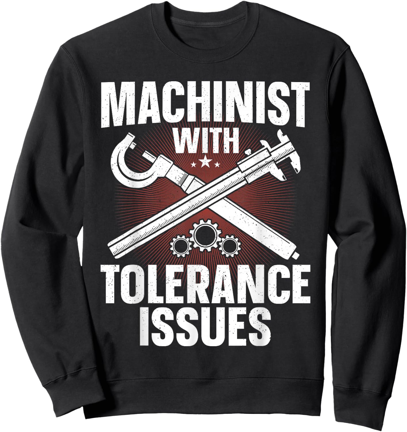 Funny Machinist Art Dad Women CNC Machine Operator Sweatshirt - Sweatshirt | Black