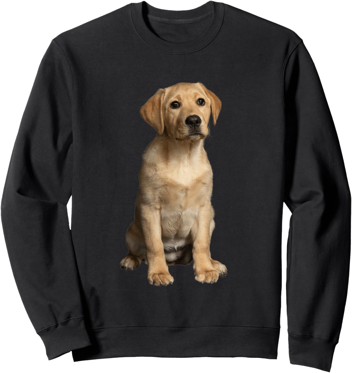 Yellow Labrador Retriever Puppy Sweatshirt - Sweatshirt | Black
