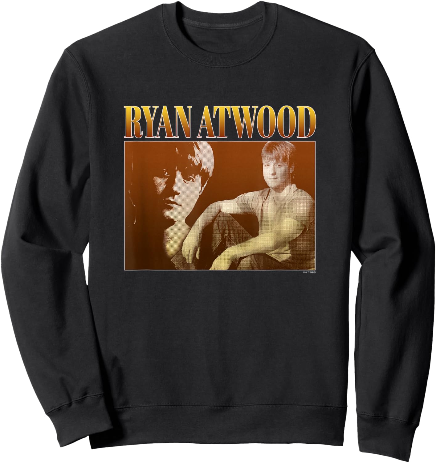The O.C. Ryan Atwood Microperforated Portrait - -Youth, Black, Small Sweatshirt - Sweatshirt | Black