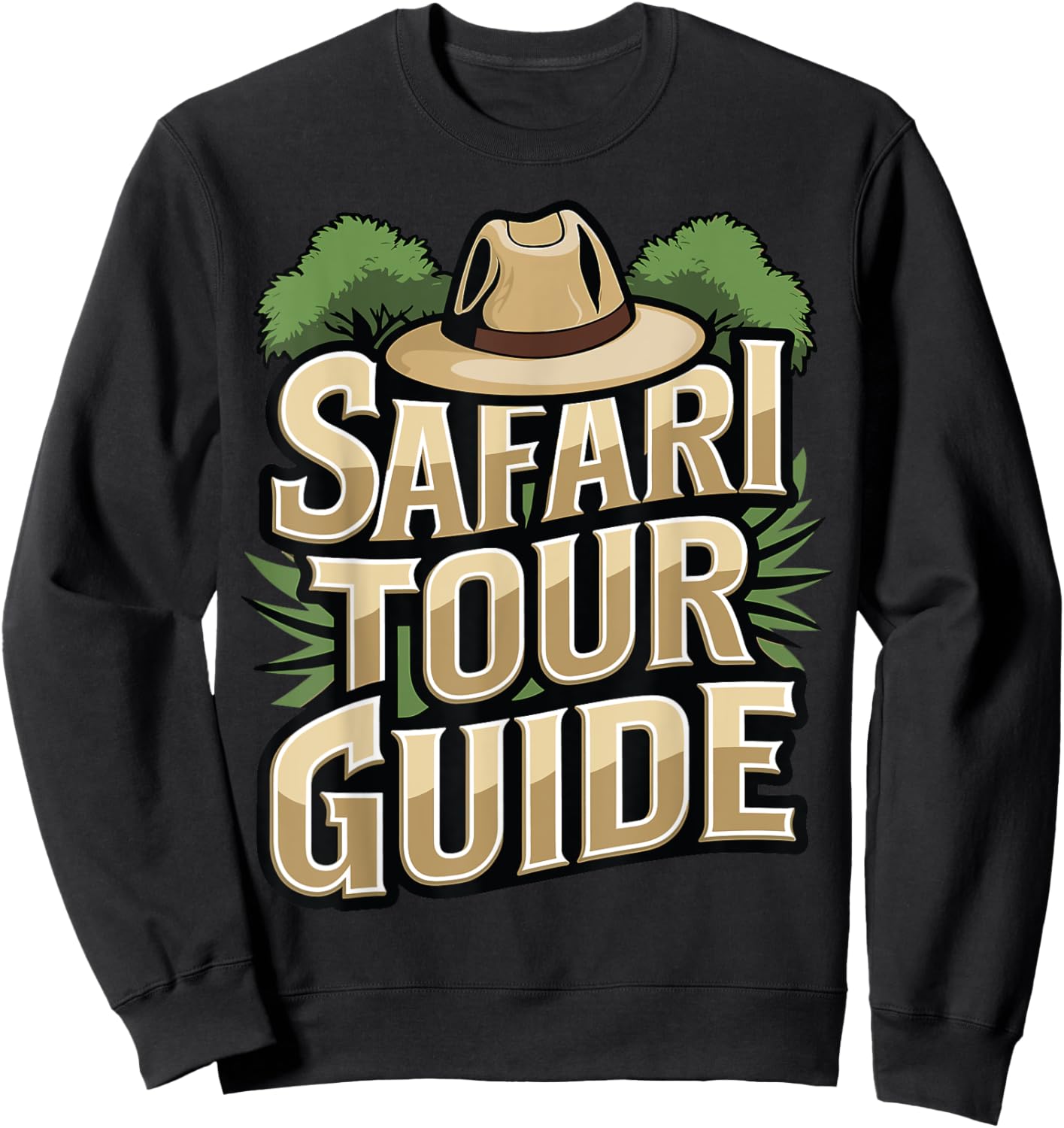Costume Safari Tour Guide Africa Zoo Outfit Safari Tour Sweatshirt - Sweatshirt | Black