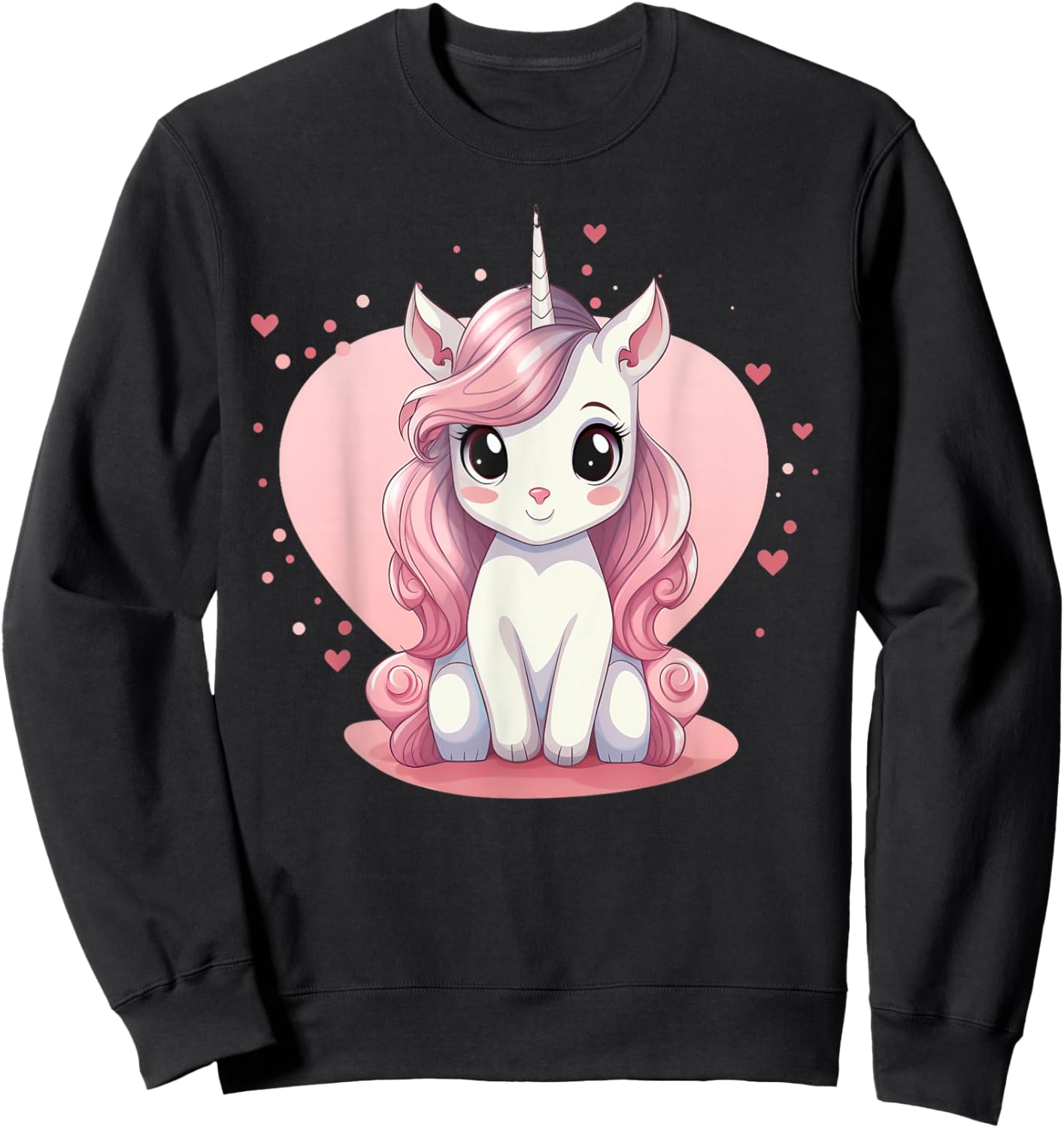 Cute Unicorn I Kids Unicorn Sweatshirt - Sweatshirt | Black