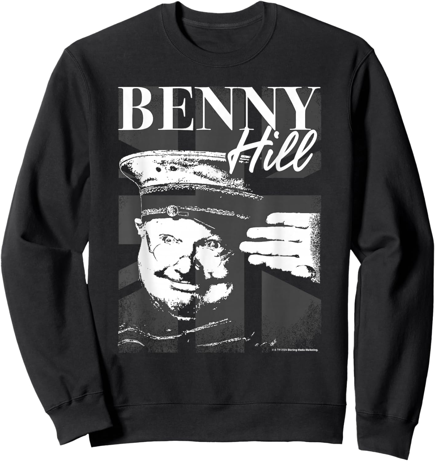 Comedian Sailors Hat Salute Britain Sweatshirt - Sweatshirt | Black