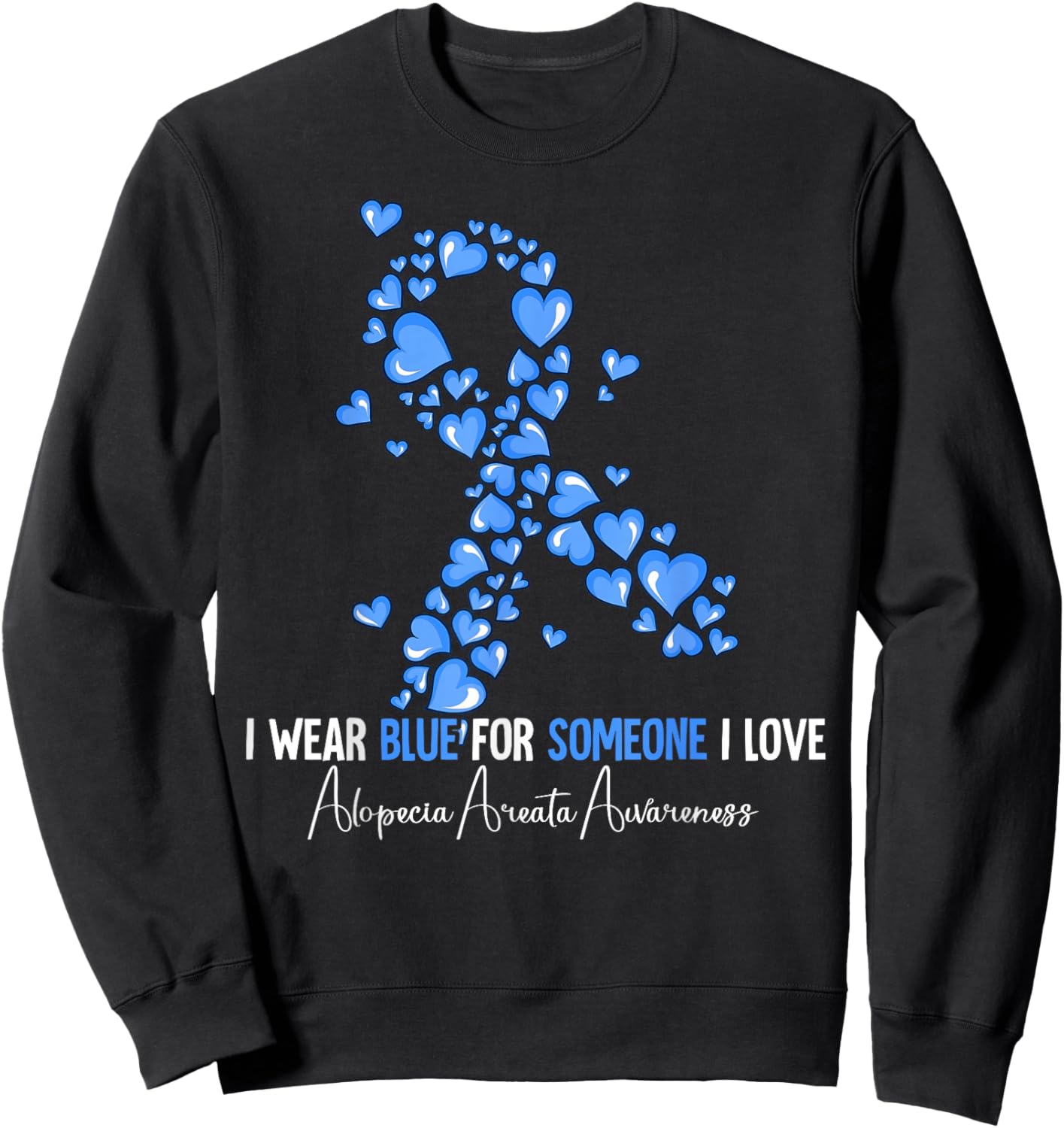 Alopecia Areata Awareness Sweatshirt - Sweatshirt | Black