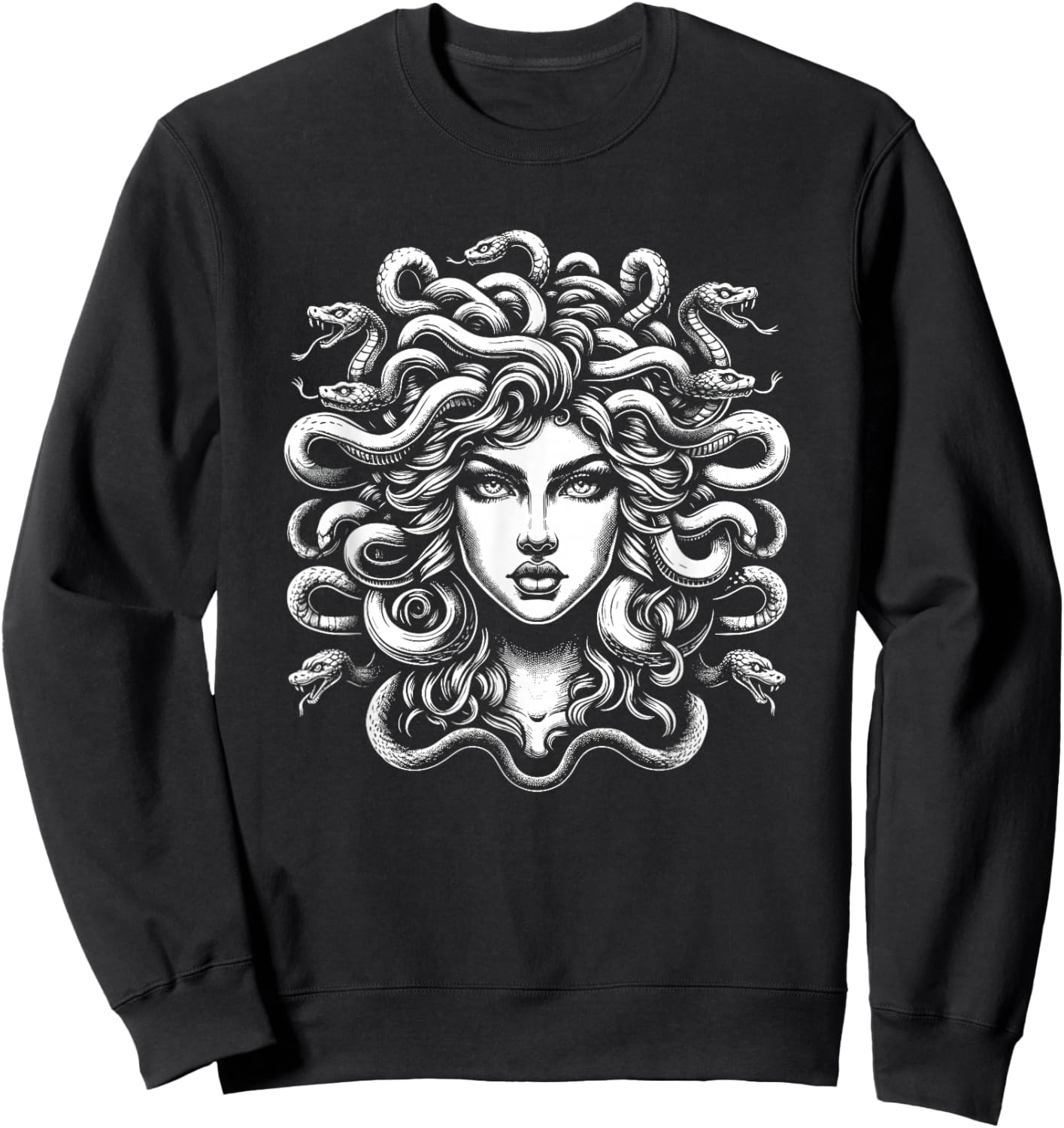 Mythos Gorgon Schlangenhaar Griechische Mythologie Medusa Kopf Sweatshirt - Sweatshirt | Black