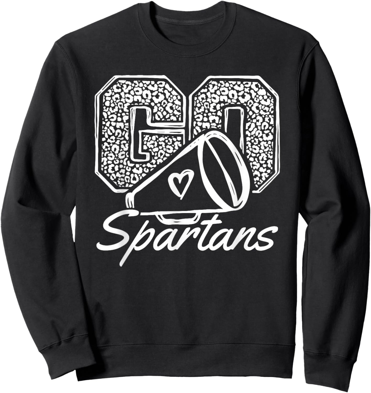 Go Cheer Spartans Sports Name Gifts Men Women Boy Girl Sweatshirt - Sweatshirt | Black