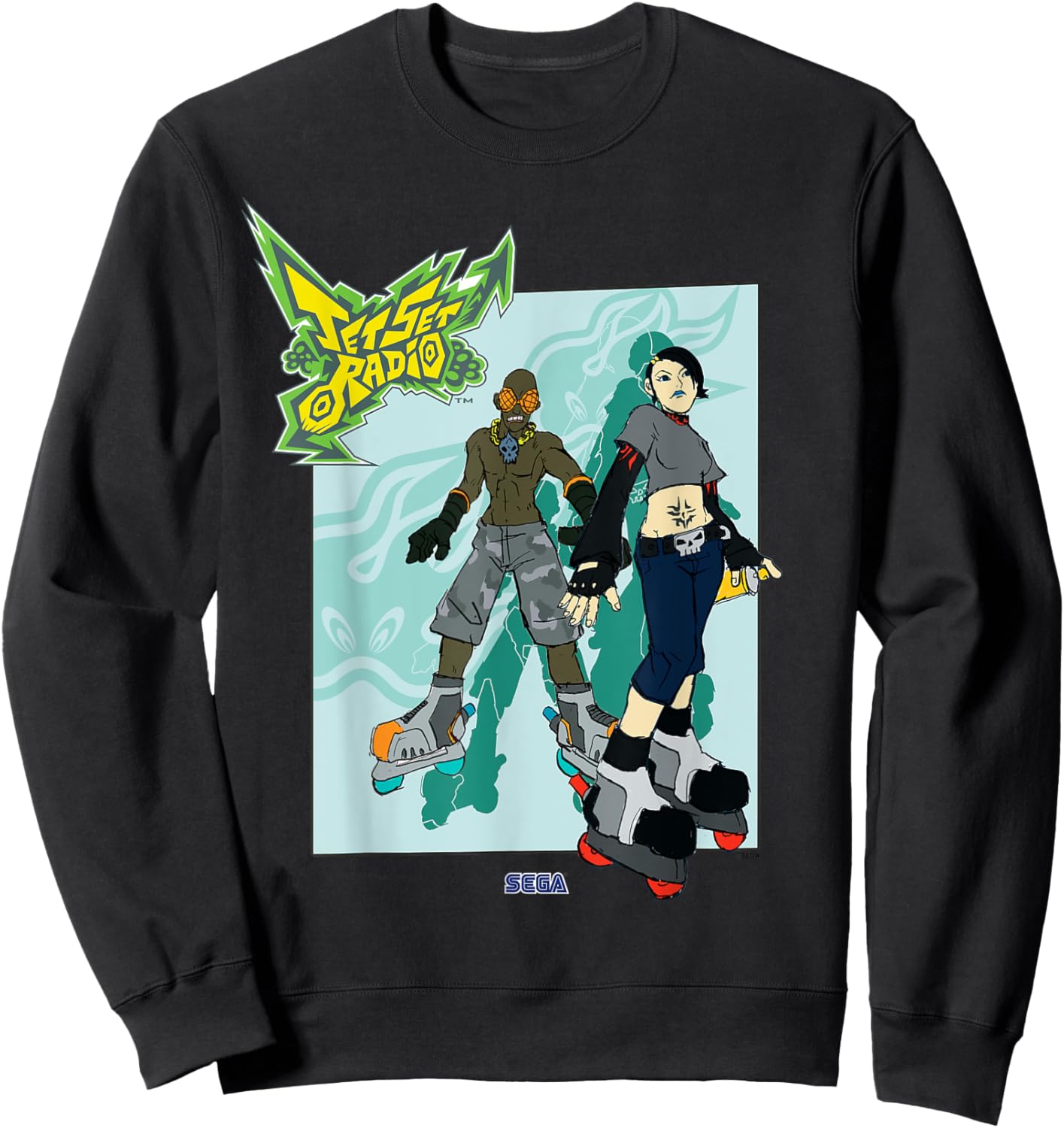 Jet Set Radio duo Garam, Cube SEGA Dreamcast video game Sweatshirt - Sweatshirt | Black