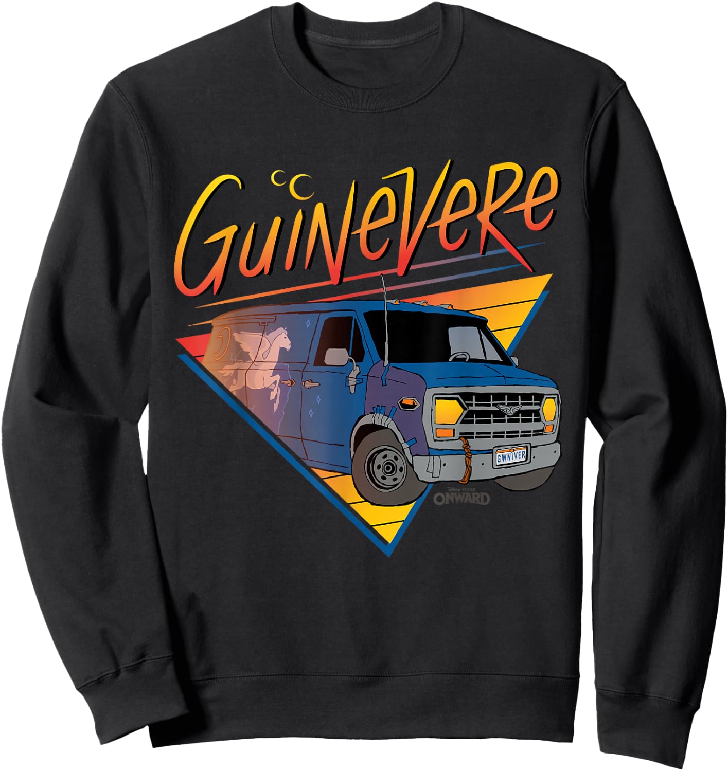 Disney Pixar Onward Van Guinevere Sweatshirt - Sweatshirt | Black