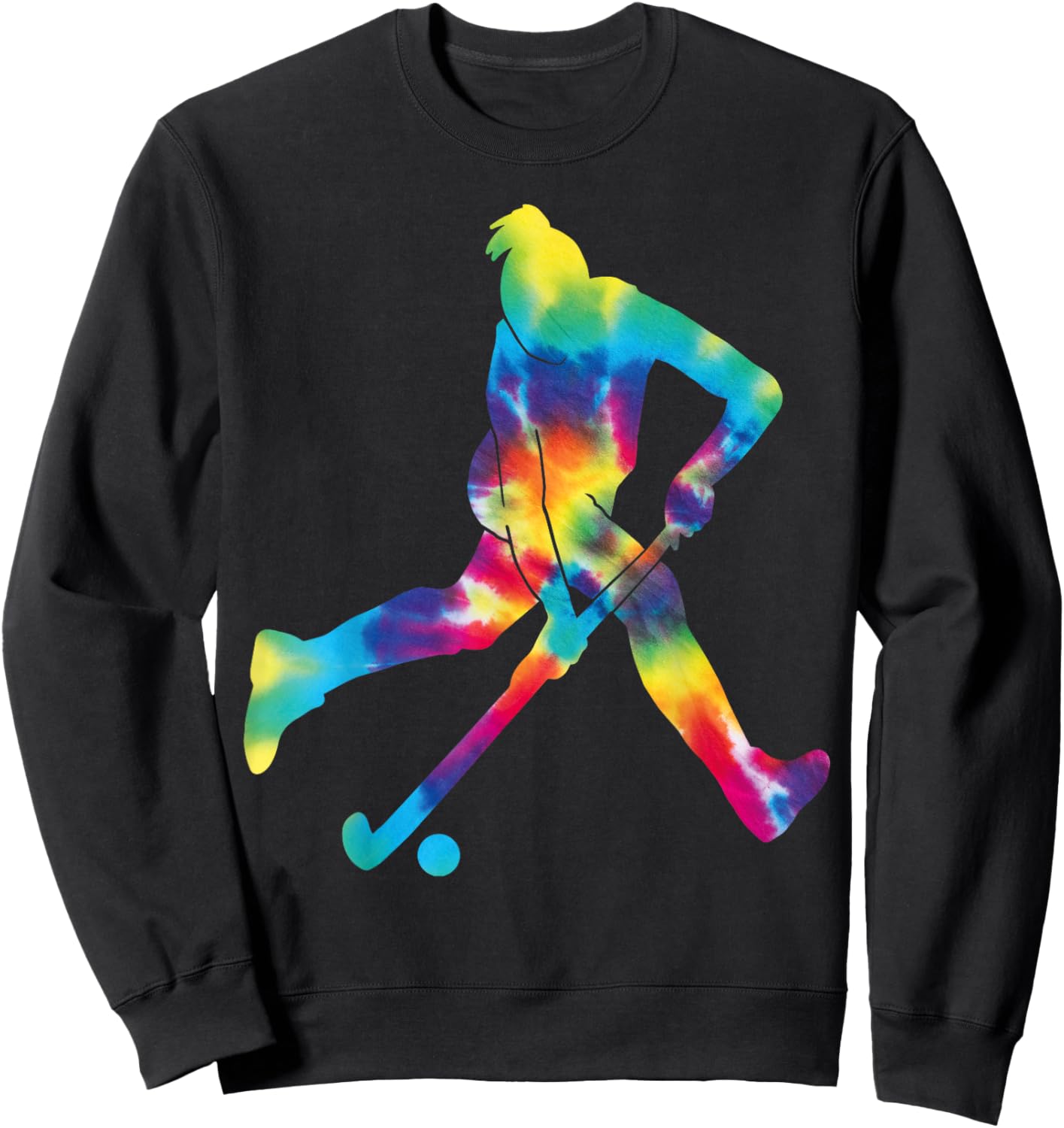 Field Hockey Tie Dye Sweatshirt - Sweatshirt | Black