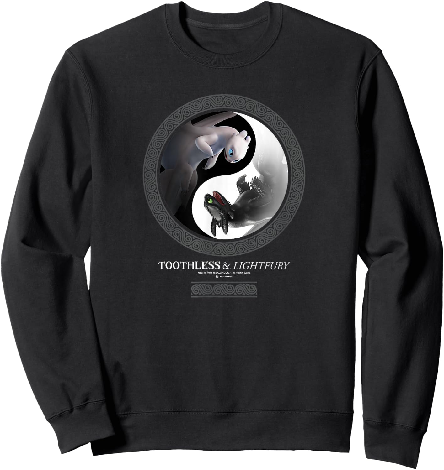 How to Train Your Dragon 3 Yin Yang Dragon Sweatshirt - Sweatshirt | Black