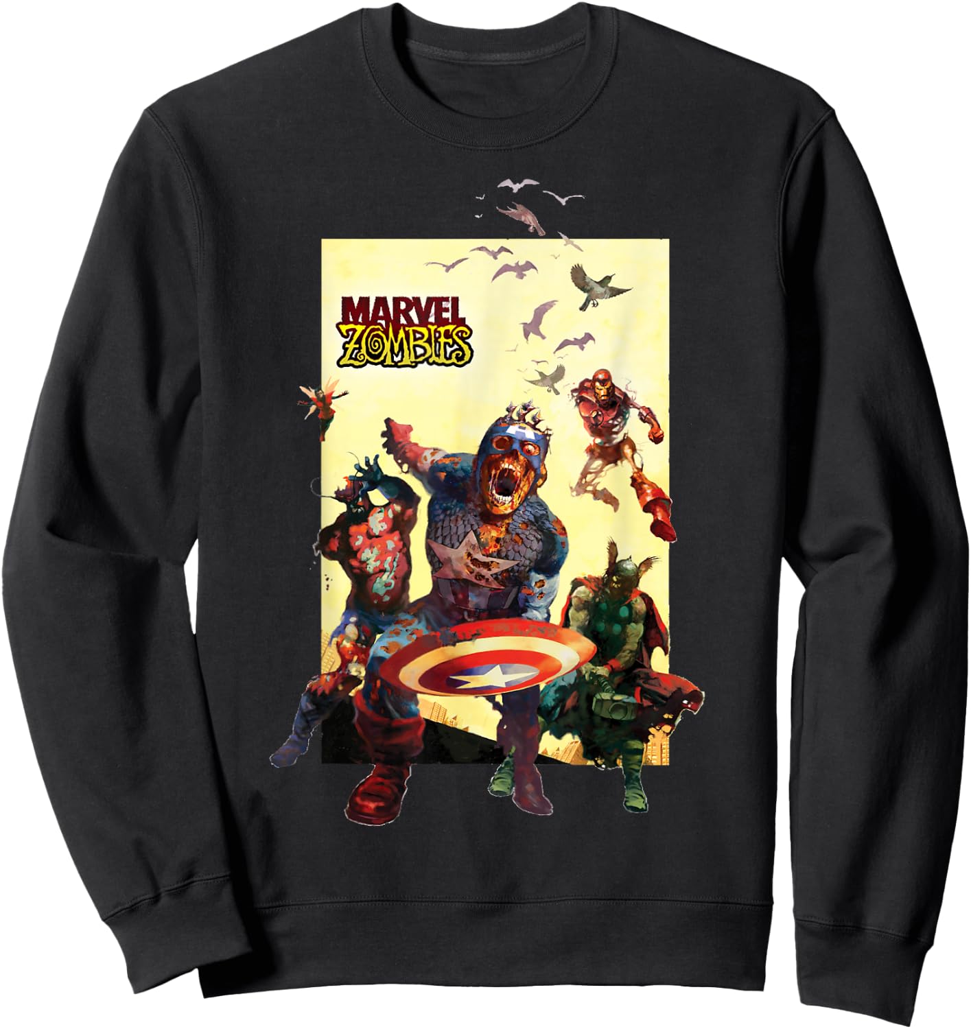 Marvel Zombies Avengers Group Shot Zombie Sweatshirt - Sweatshirt | Black