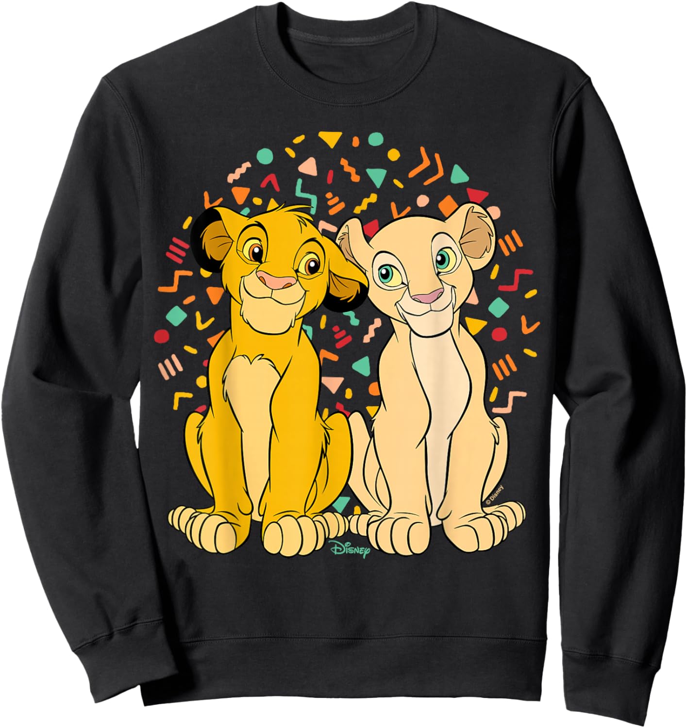 The Lion King - Simba And Nala Sweatshirt - Sweatshirt | Black