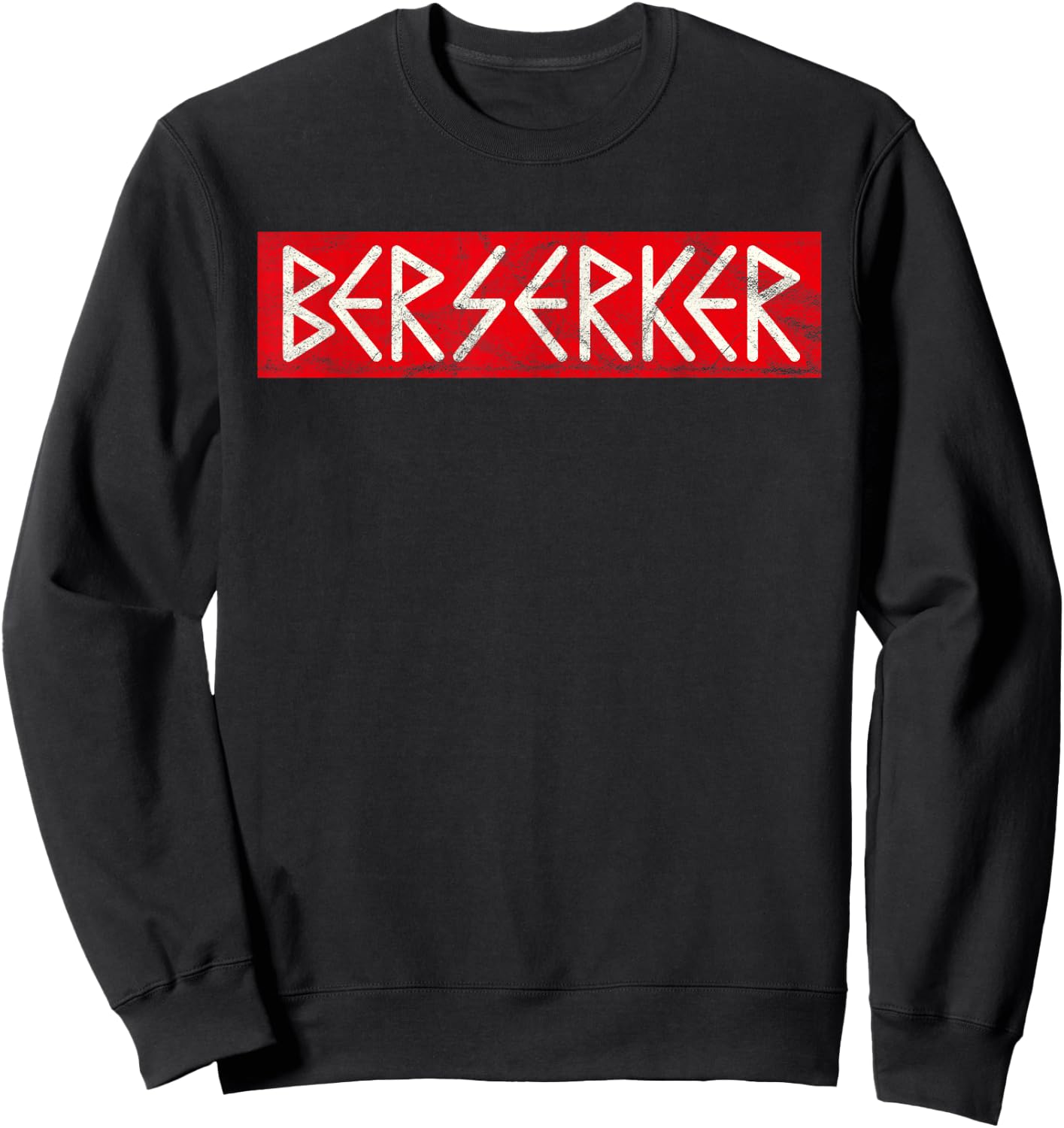 Berserker Viking Odin Thor Valhalla Midgard Vintage Norse Sweatshirt - Sweatshirt | Black
