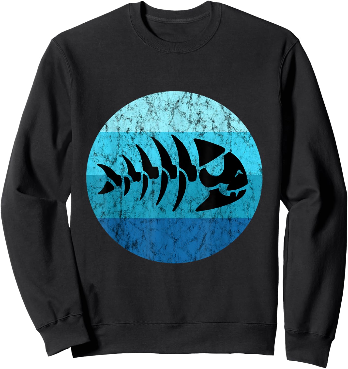 Pirate Fish Pastafari Flying Spaghetti Monster FSM Sweatshirt - Sweatshirt | Black
