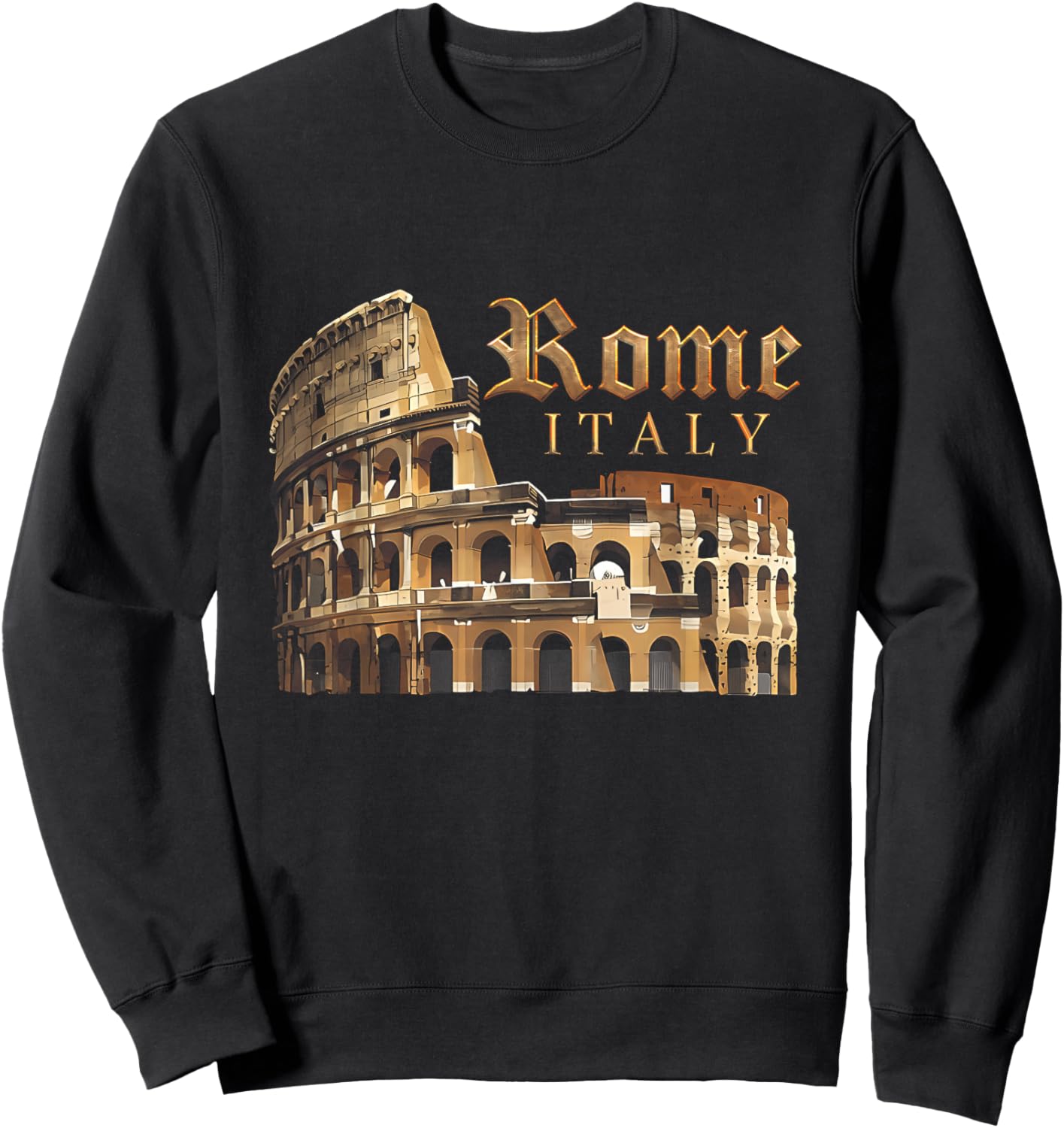 Retro Vintage Roma Italia Kolosseum Souvenirs Rom Italien Sweatshirt - Sweatshirt | Black
