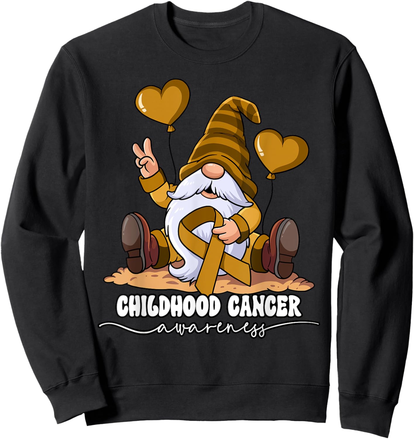 Childhood Cancer Awareness Sweatshirt - Sweatshirt | Black