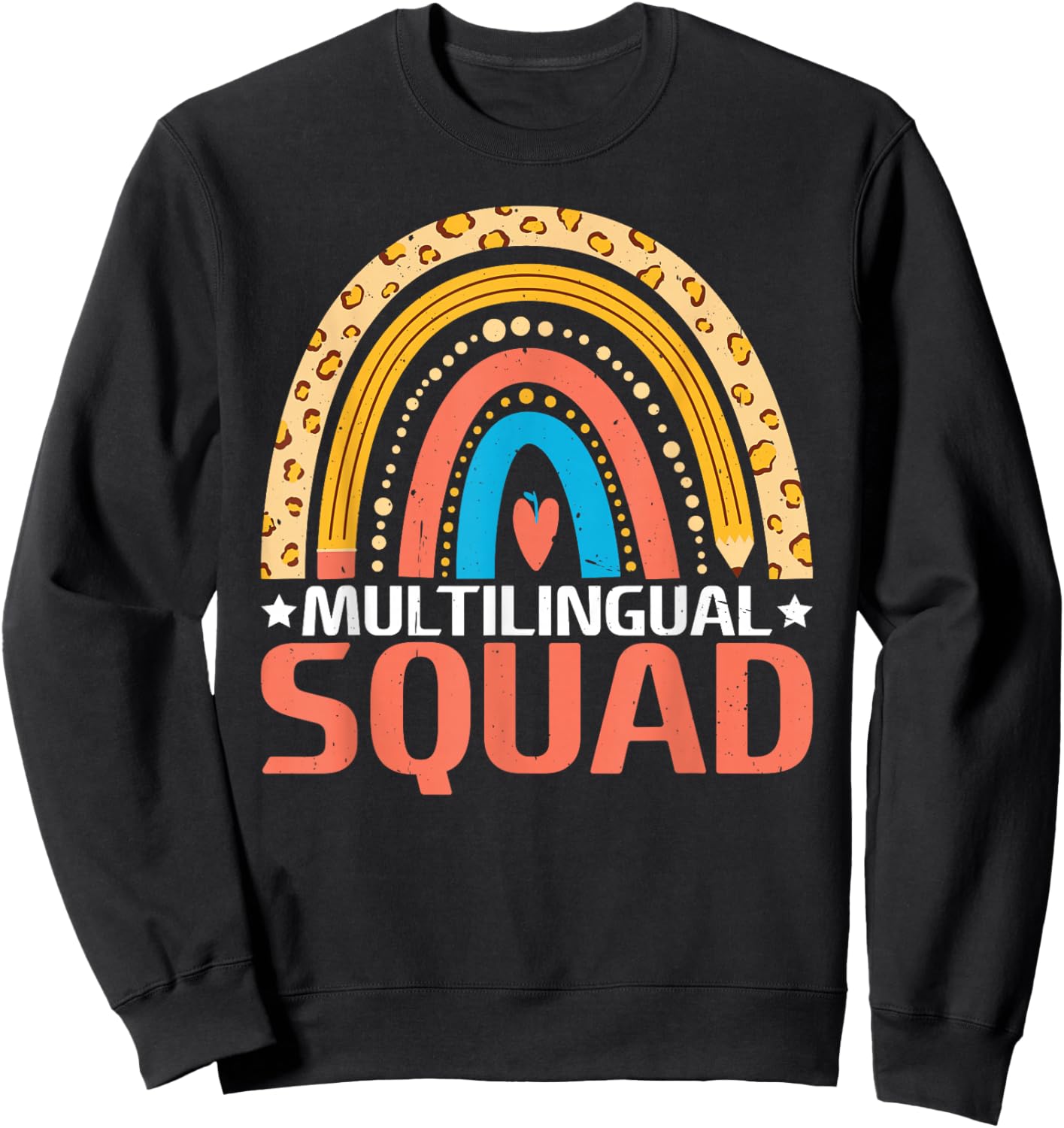 Multilingual Squad Sweatshirt - Sweatshirt | Black