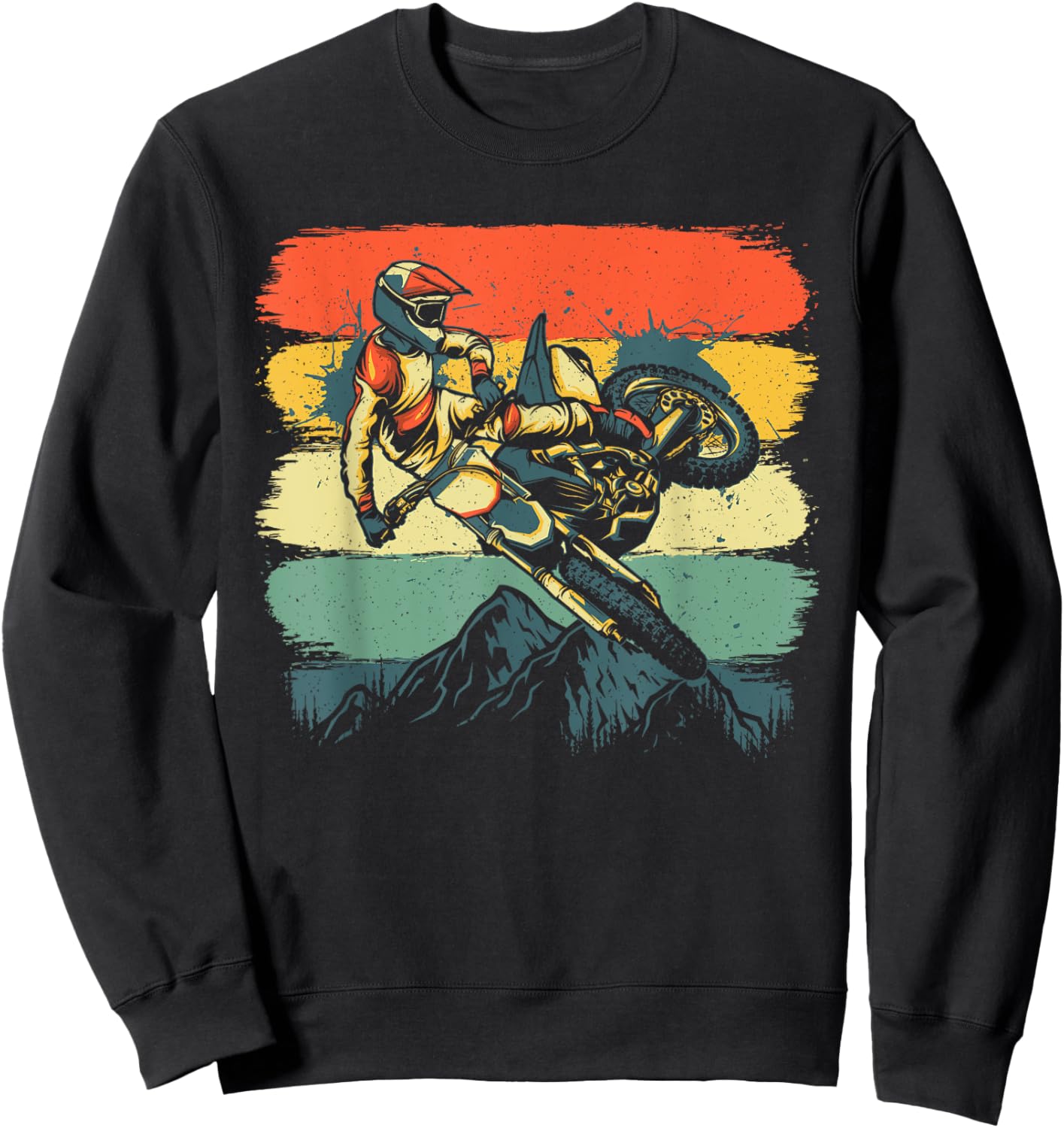 Funny Dirt Bike Women Kids Dirtbike Motorbike Lovers Sweatshirt - Sweatshirt | Black