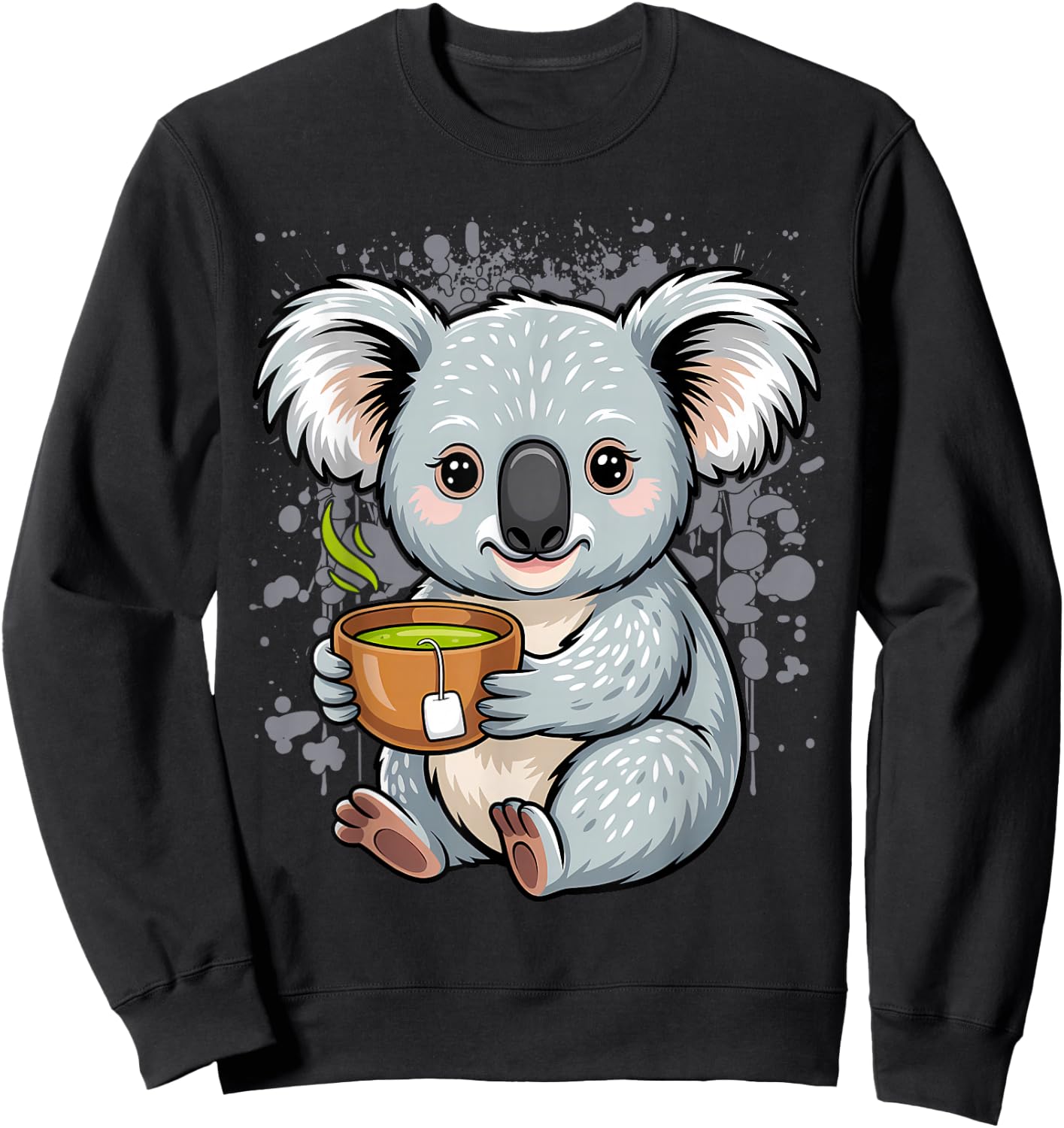 My Jokes are Funny Pun Bear Tea Koalas Sweatshirt - Sweatshirt | Black
